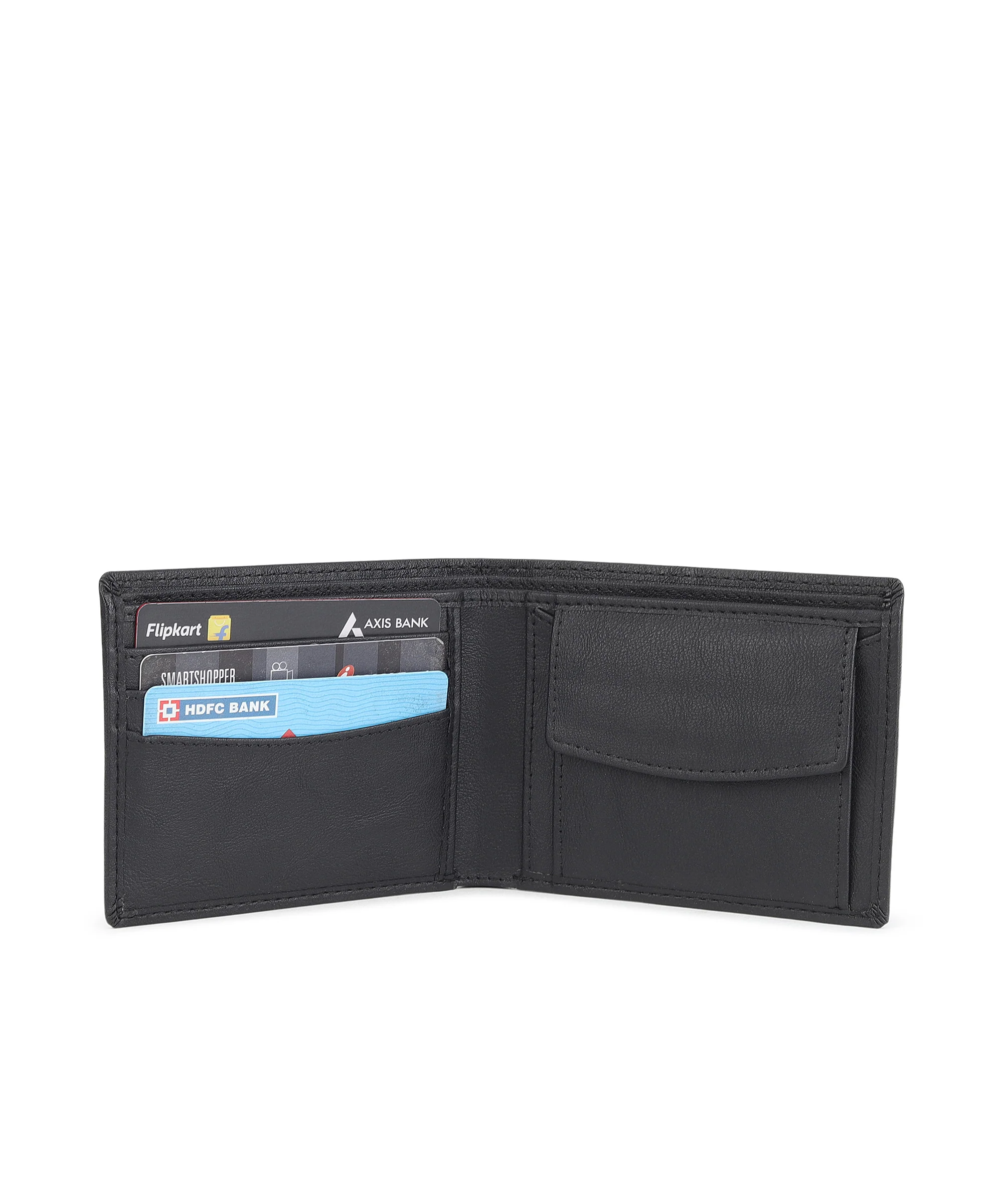 Urbano Fashion Men's Black Casual, Formal Leather Wallet-3 Card Slots - Image 4