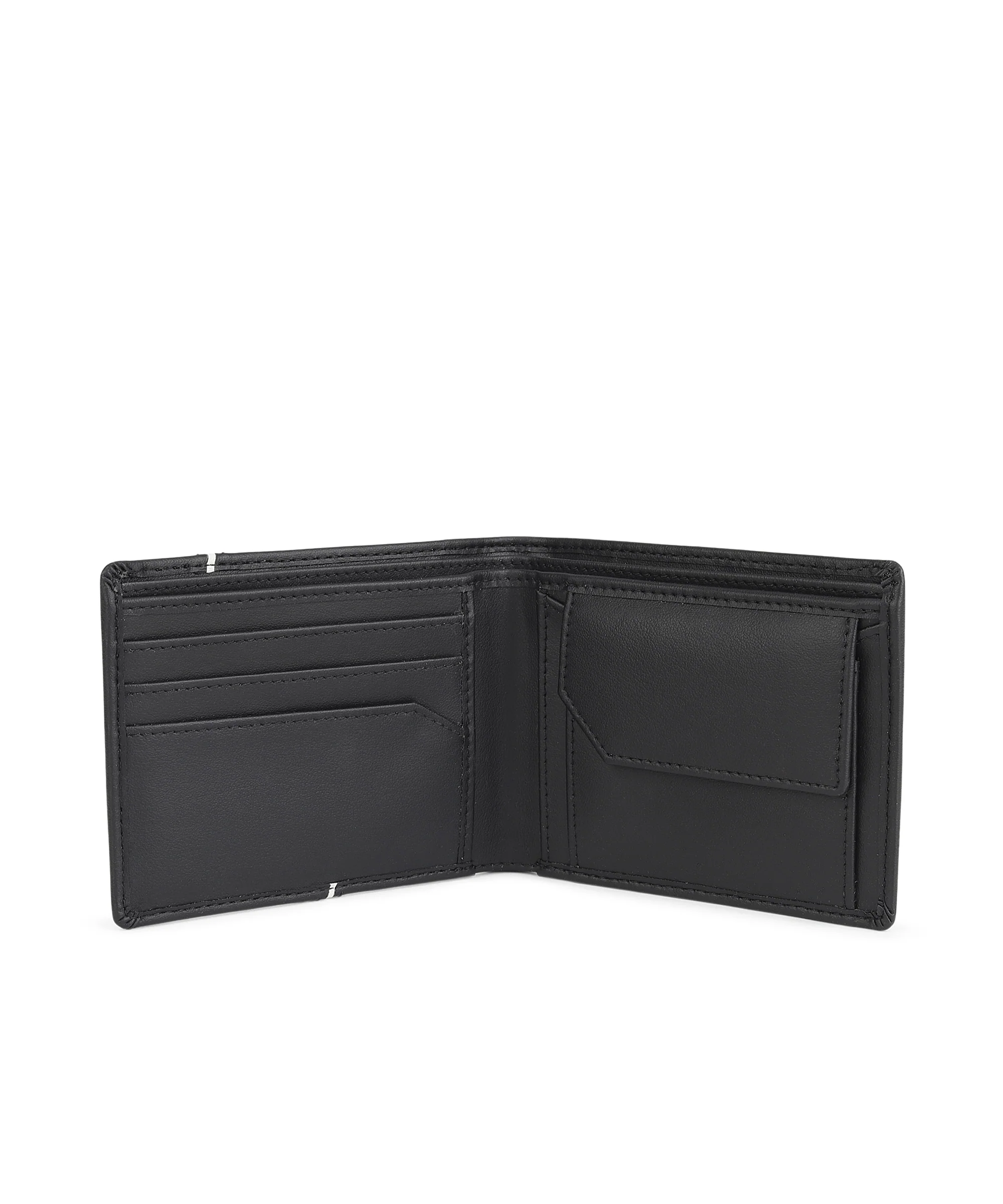 Urbano Fashion Men's Black Casual, Formal Leather Wallet-3 Card Slots - Image 4