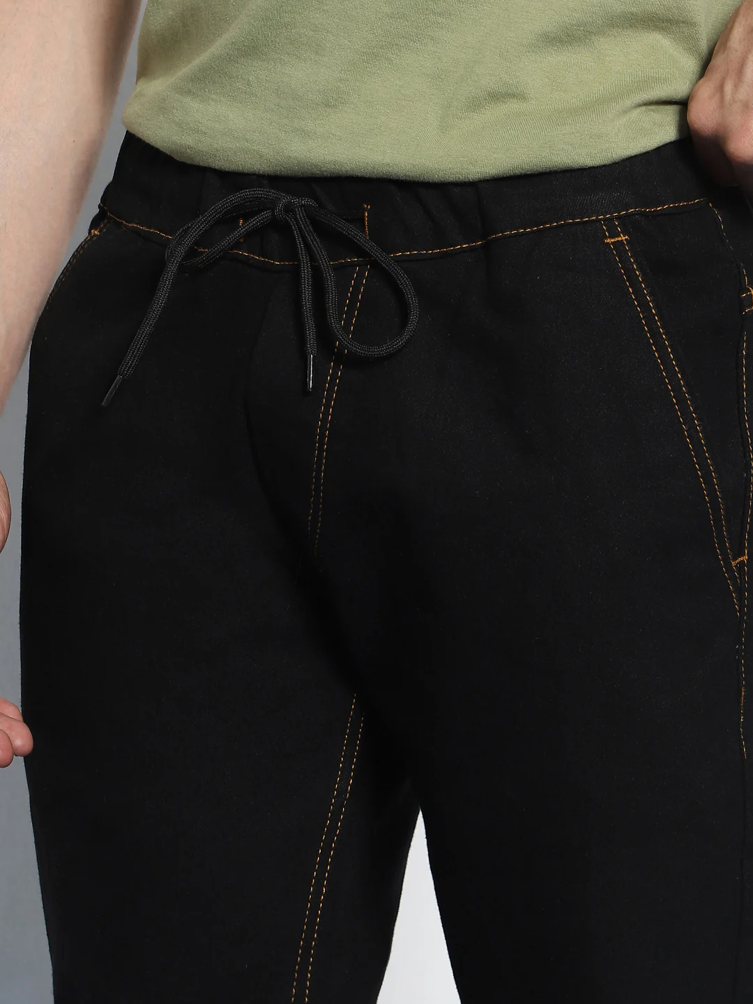 Men's Black Jogger Jeans Slim Fit Stretch - Image 5