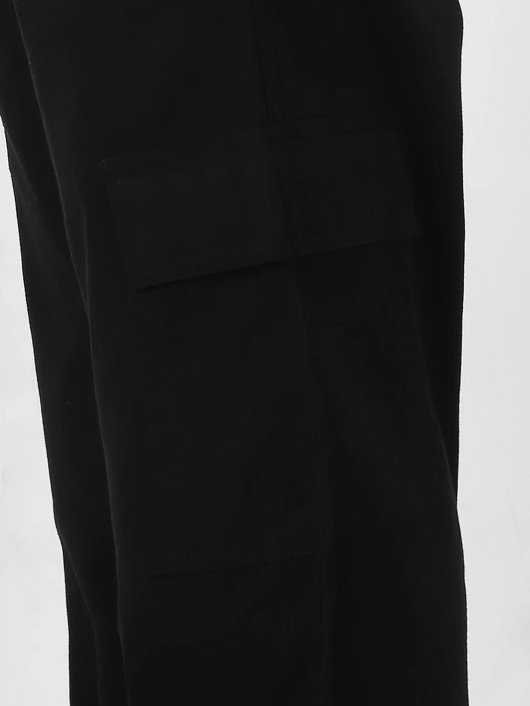 Urbano Fashion Men's Black Loose Baggy Fit Solid Cargo Chino Pant with 6 Pockets Non-Stretchable - Image 5