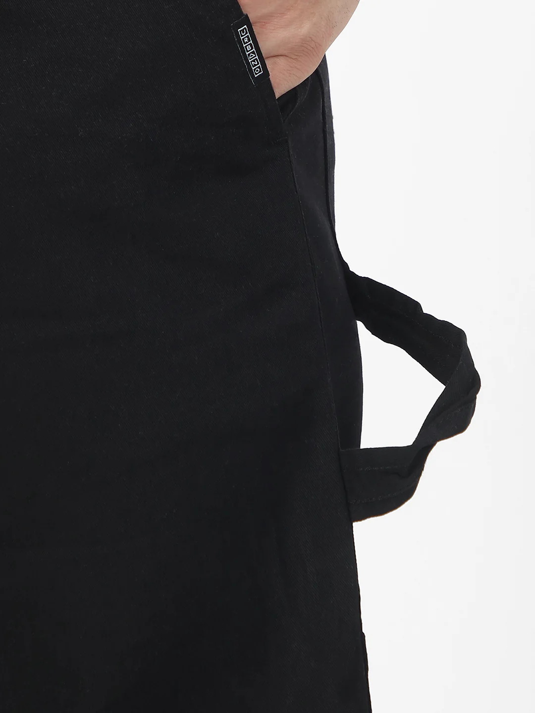 Men's Black Loose Baggy Fit Solid Carpenter Trouser Pant with 5 Pockets Non-Stretchable - Image 5