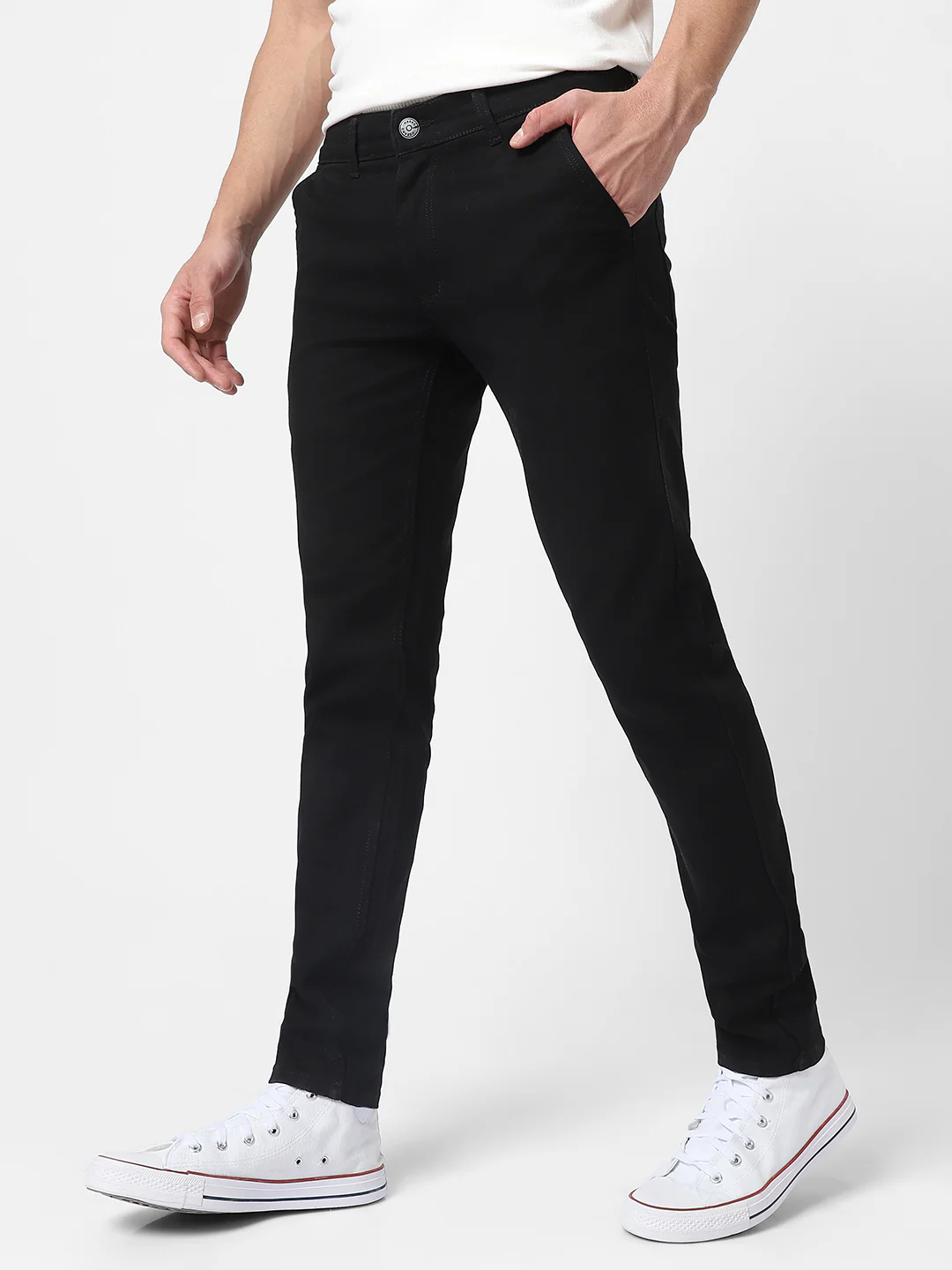 Slim Men Black Jeans - Image 3