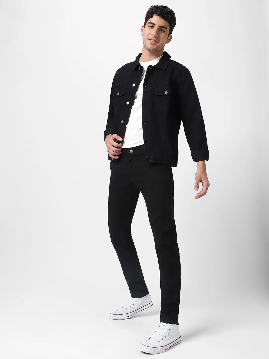 Slim Men Black Jeans - Image 5
