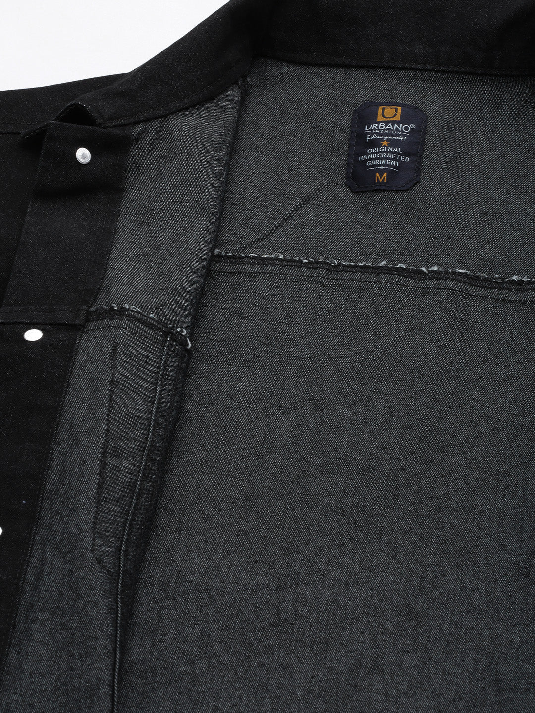 Men's Black Slim Fit Washed Sleeveless Denim Jacket - Image 7