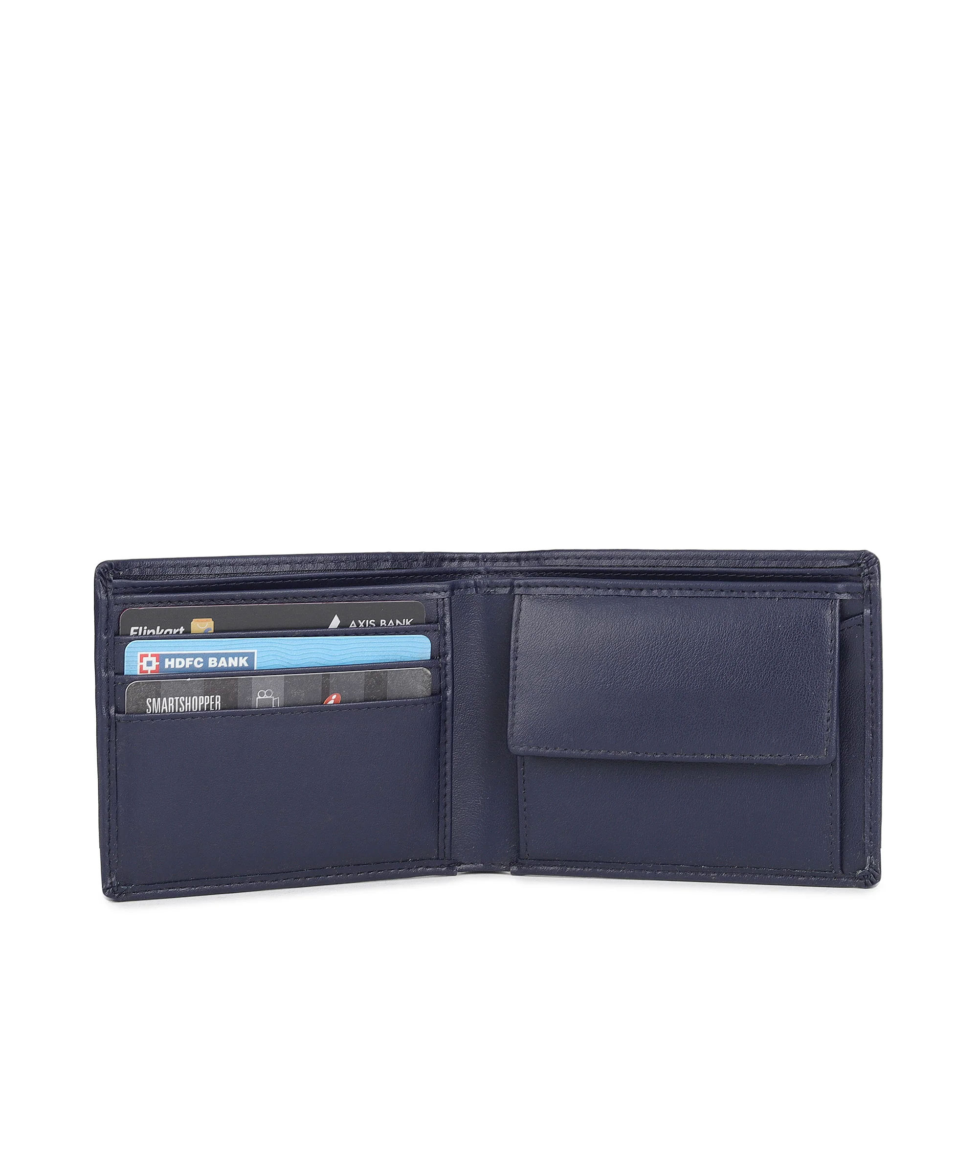 Urbano Fashion Men's Blue Casual, Formal Leather Wallet-3 Card Slots - Image 4