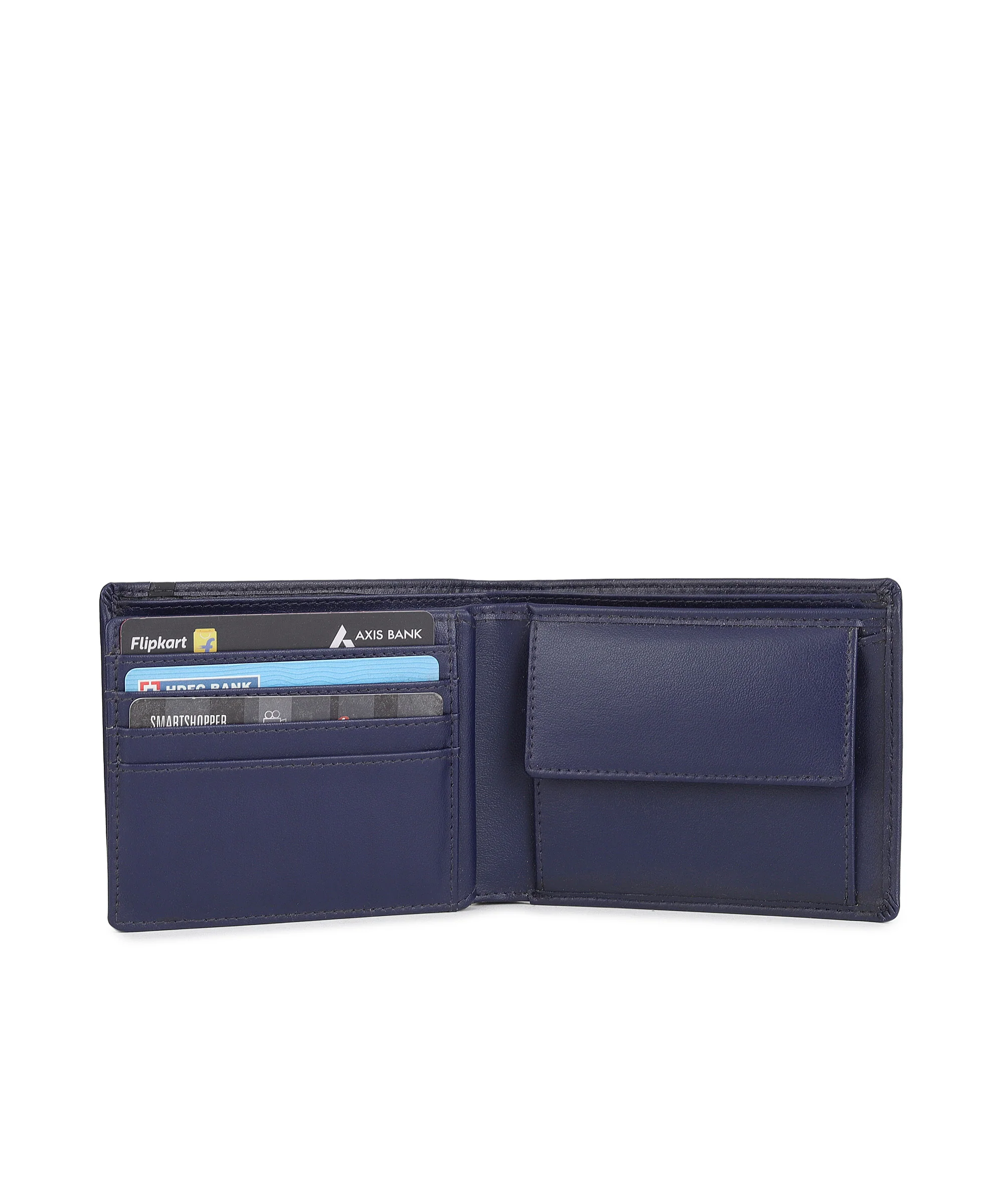 Urbano Fashion Men's Blue Casual, Formal Leather Wallet-8 Card Slots - Image 4