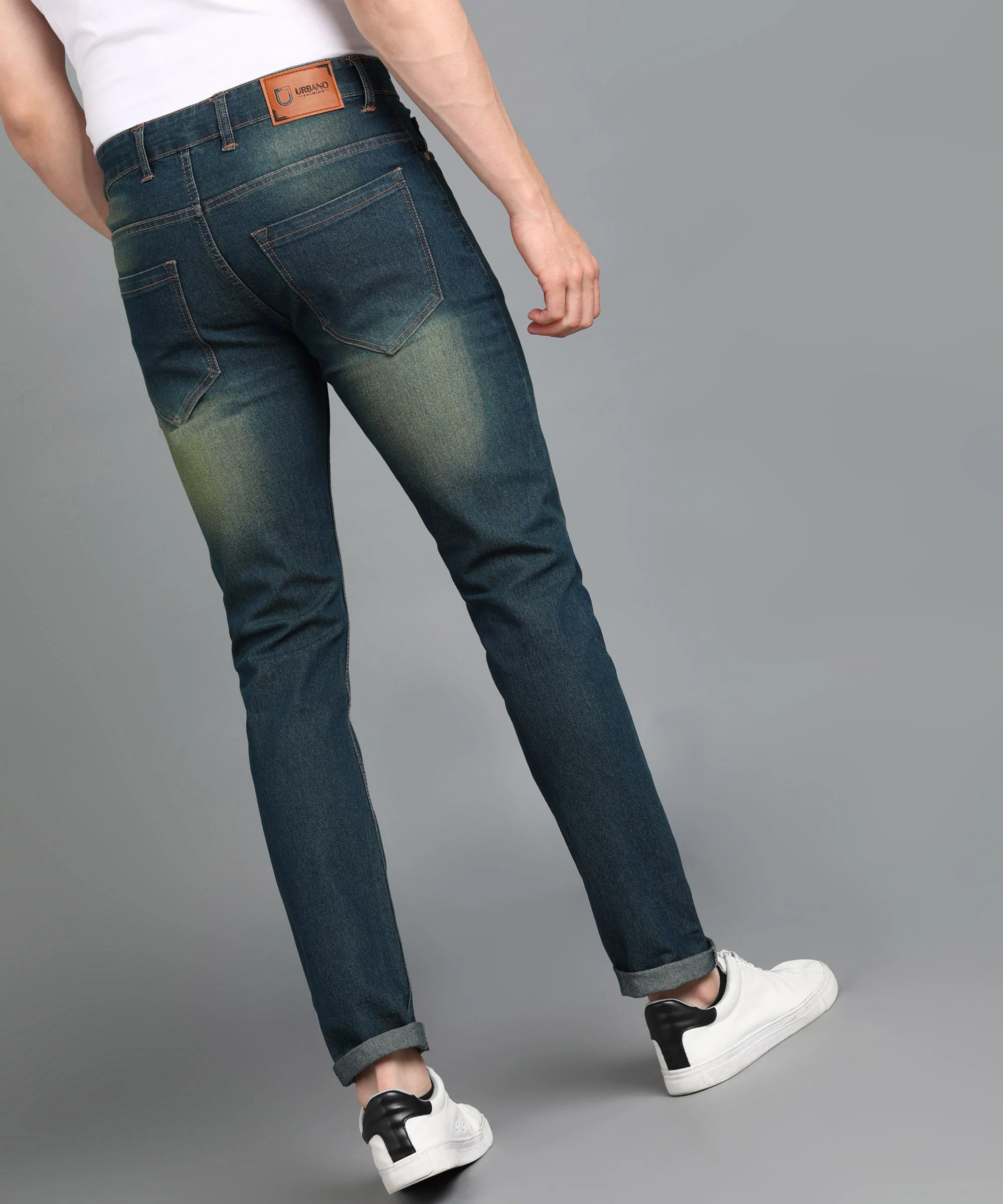 Men's Blue Slim Fit Jeans Stretchable - Image 3