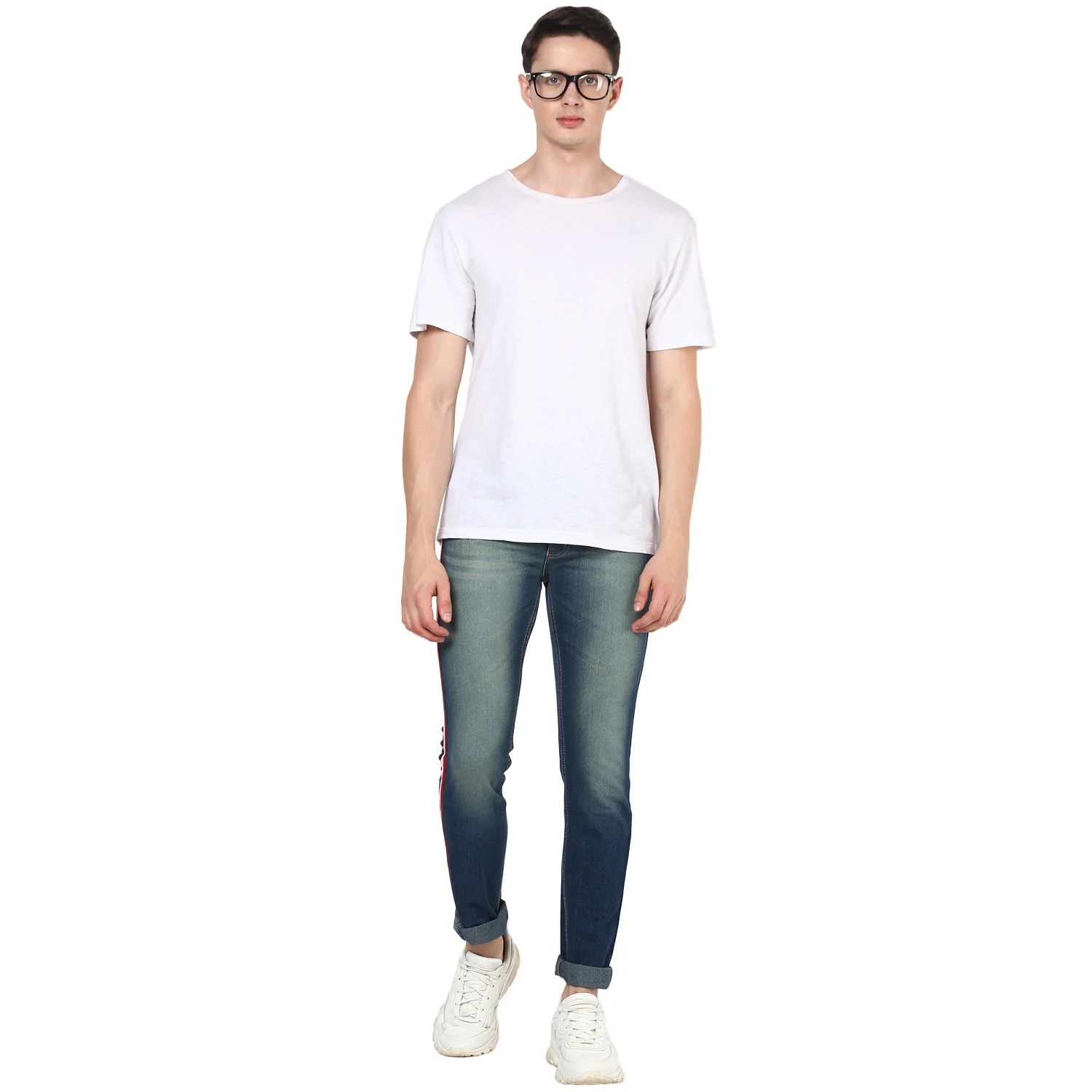 Men's Blue Slim Fit Jeans Stretchable - Image 4