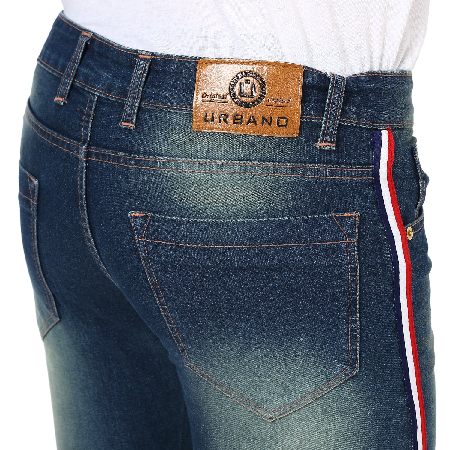 Men's Blue Slim Fit Jeans Stretchable - Image 5