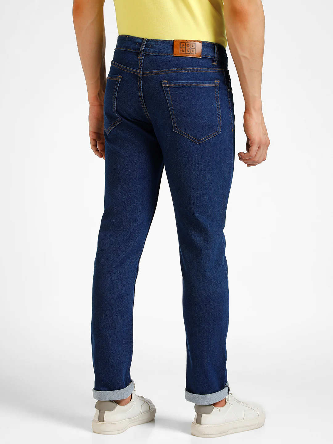 Men's Blue Slim Fit Washed Jeans Stretchable - Image 3
