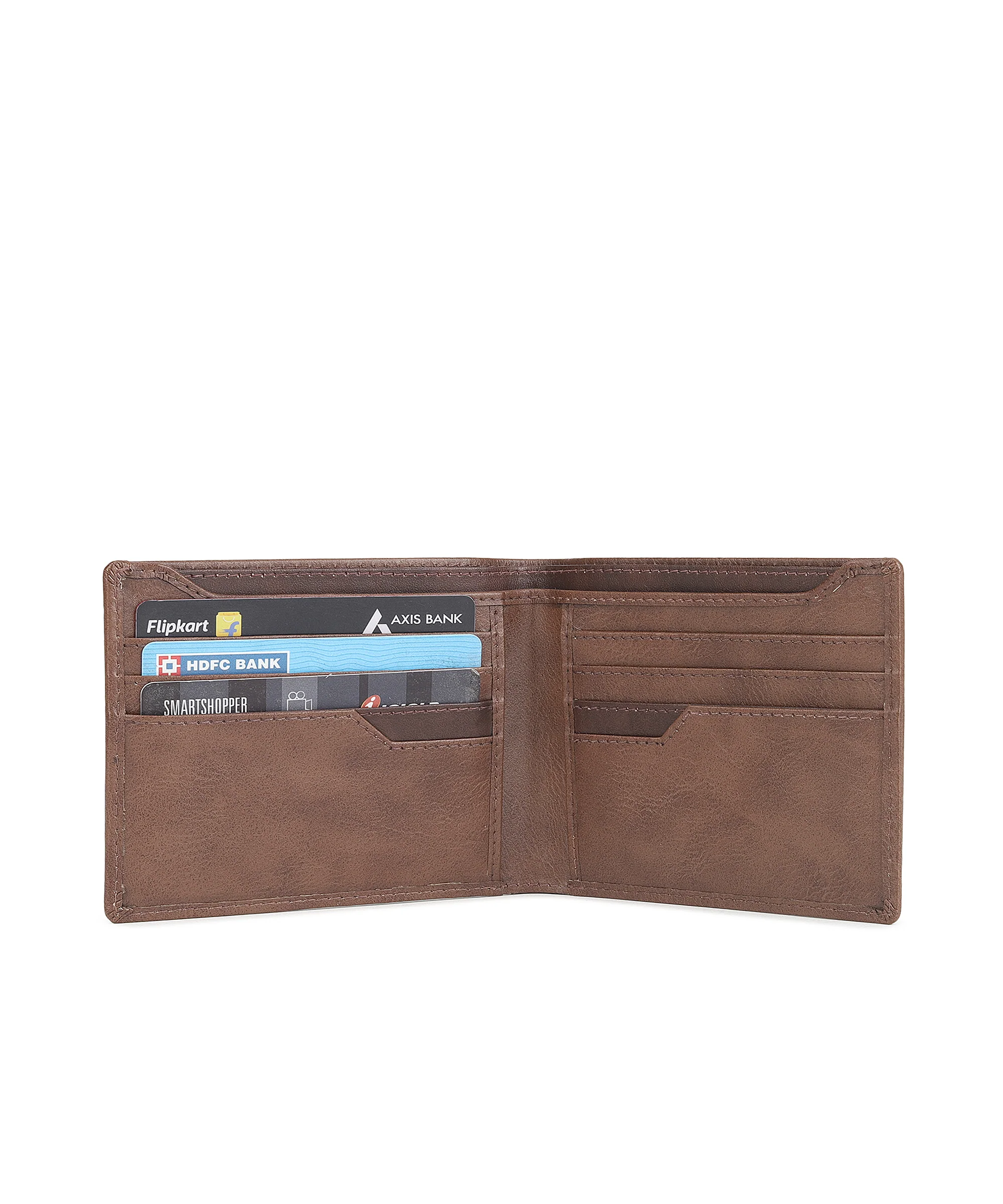 Urbano Fashion Men's Brown Casual, Formal Leather Wallet-8 Card Slots - Image 4