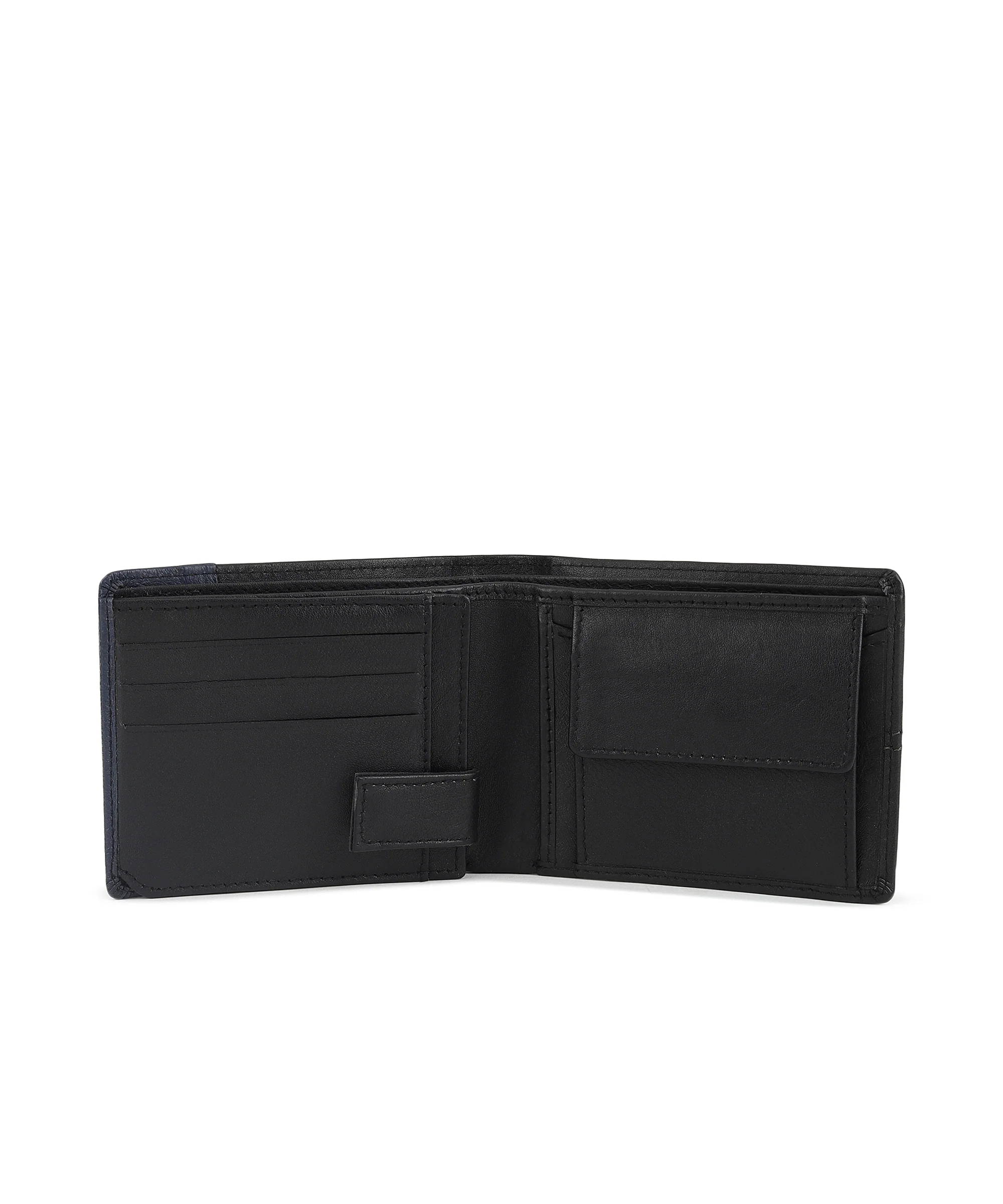 Urbano Fashion Men's Casual, Formal Black, Blue Genuine Leather Wallet-8 Card Slots - Image 4