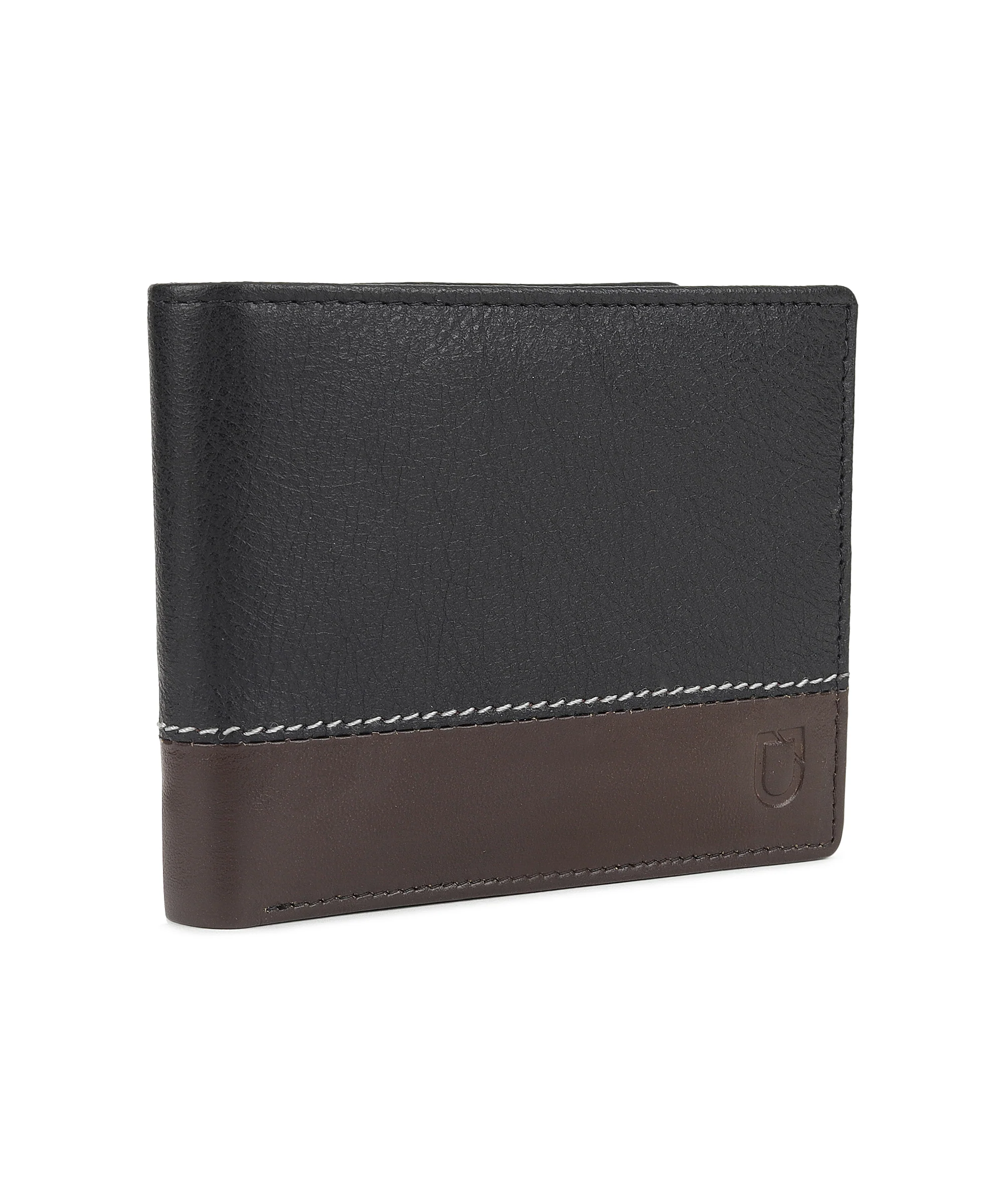 Urbano Fashion Men's Casual, Formal Black Genuine Leather Wallet -12 Card Slots - Image 2