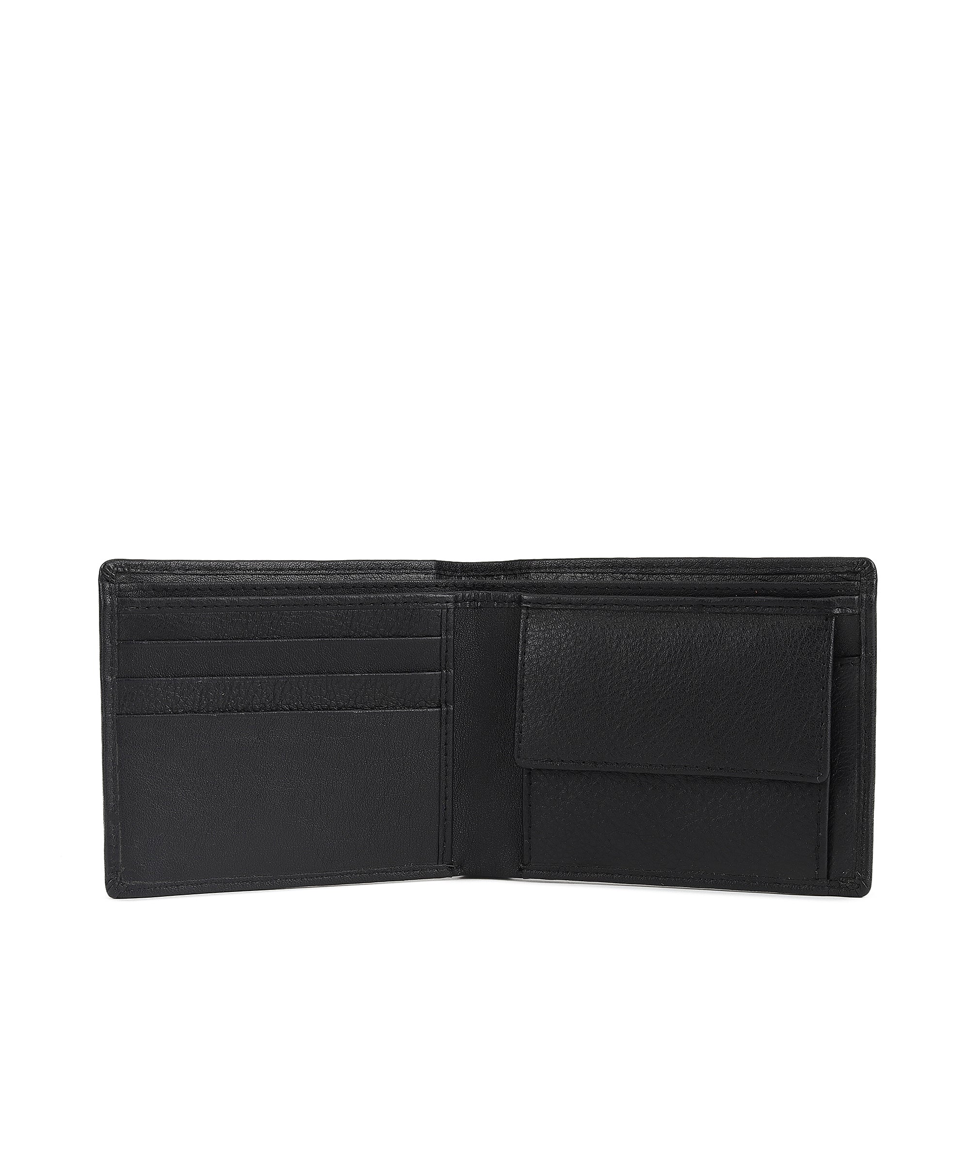 Urbano Fashion Men's Casual, Formal Black Genuine Leather Wallet-3 Card Slots - Image 3