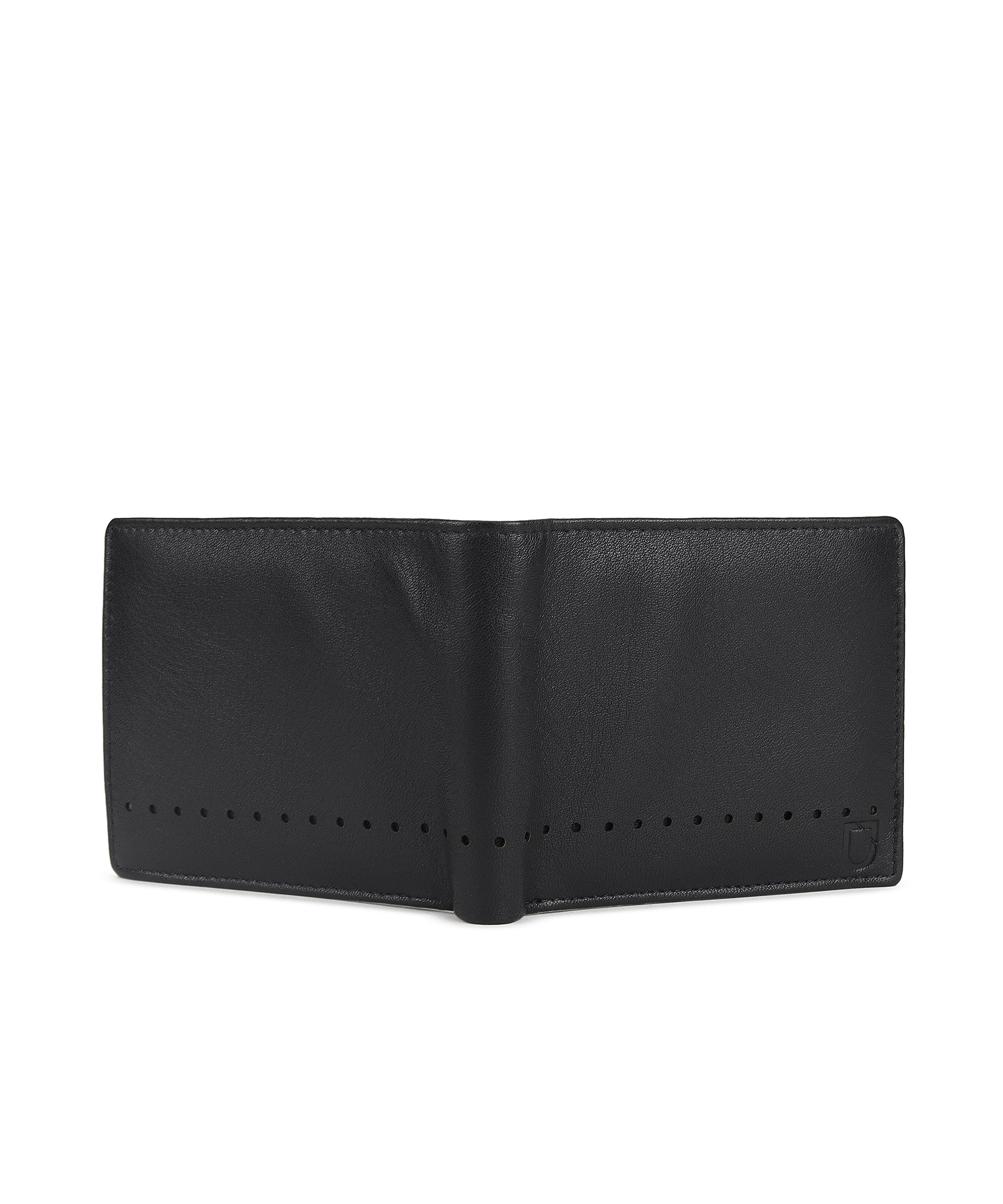 Urbano Fashion Men's Casual, Formal Black Genuine Leather Wallet-3 Card Slots - Image 4