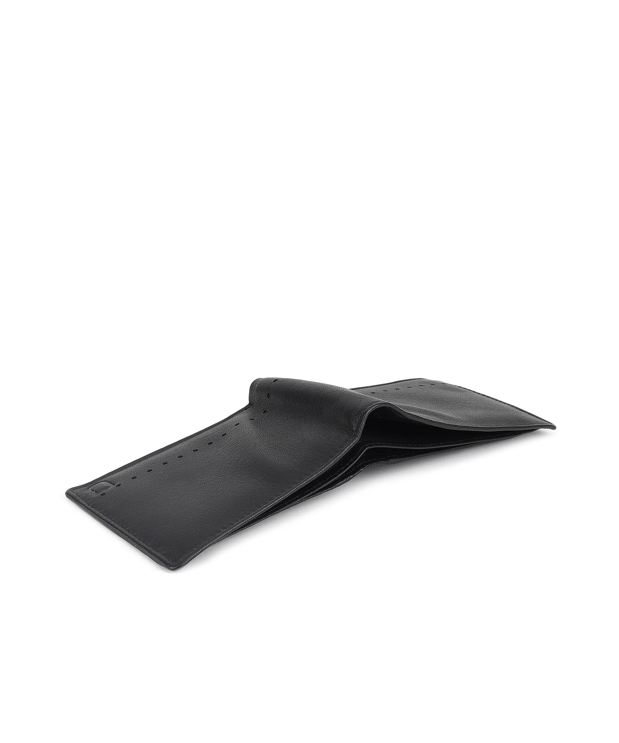 Urbano Fashion Men's Casual, Formal Black Genuine Leather Wallet-3 Card Slots - Image 6