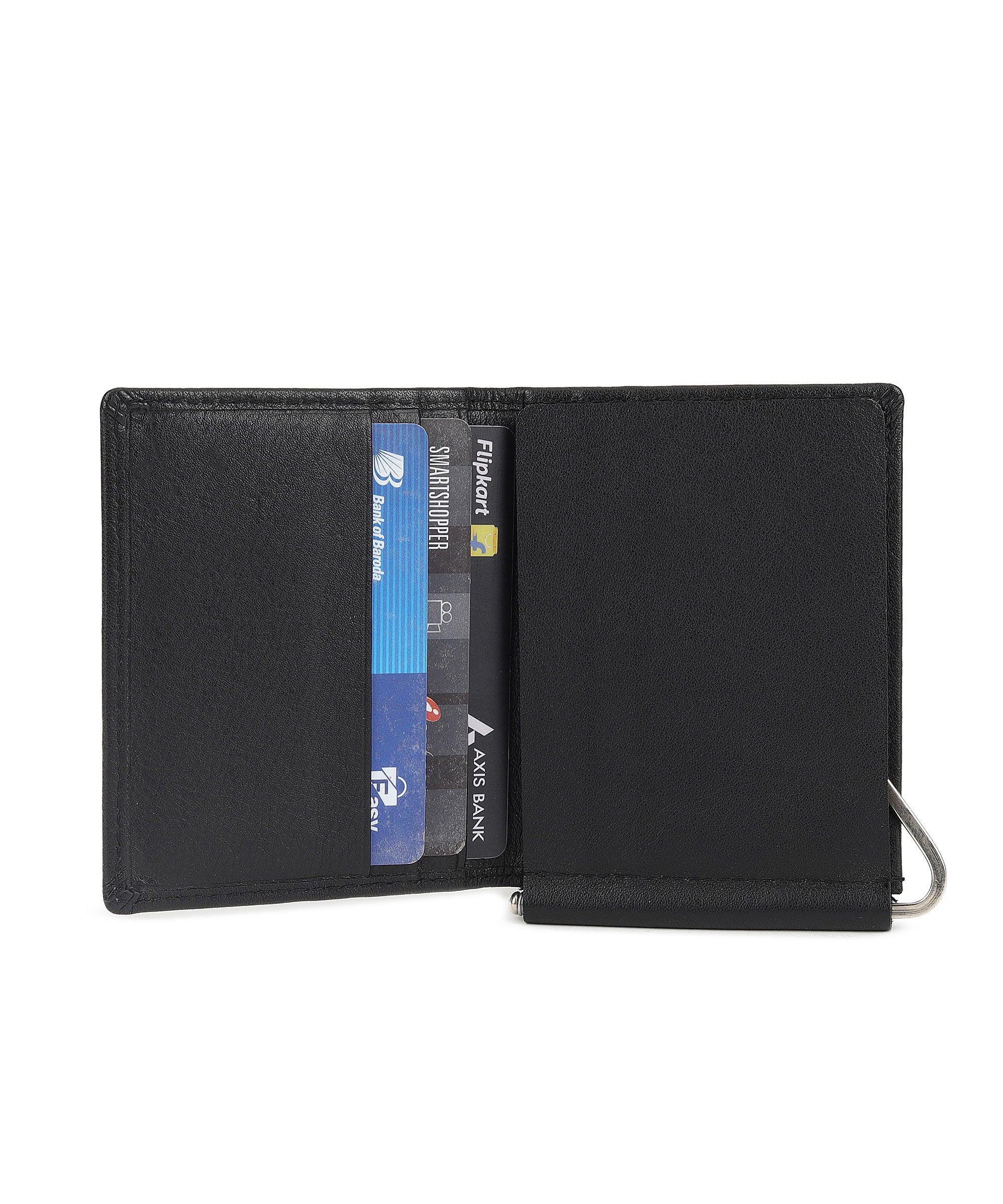 Urbano Fashion Men's Casual, Formal Black Genuine Leather Wallet-4 Card Slots - Image 5