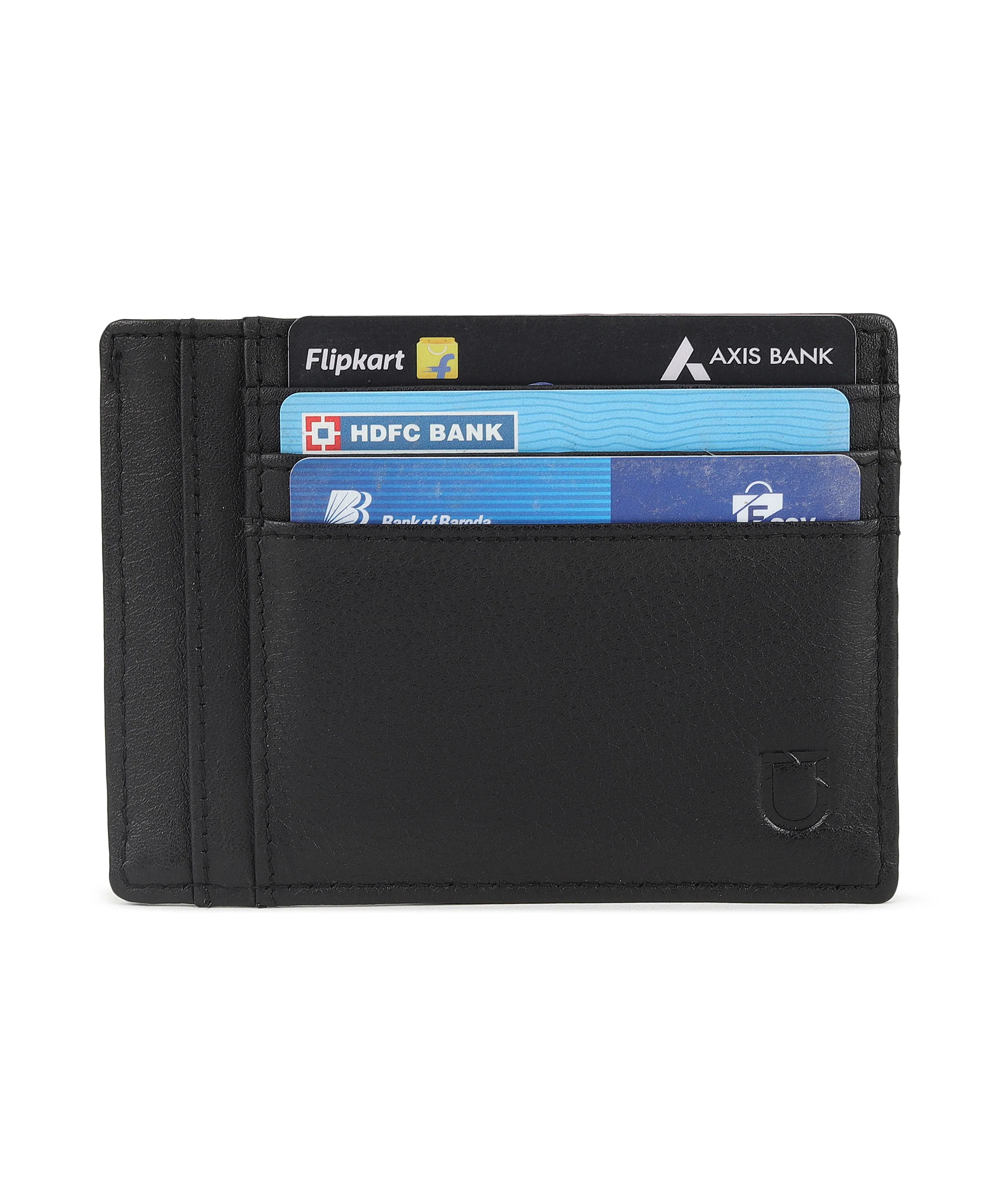 Urbano Fashion Men's Casual, Formal Black Genuine Leather Wallet-5 Card Slots - Image 3