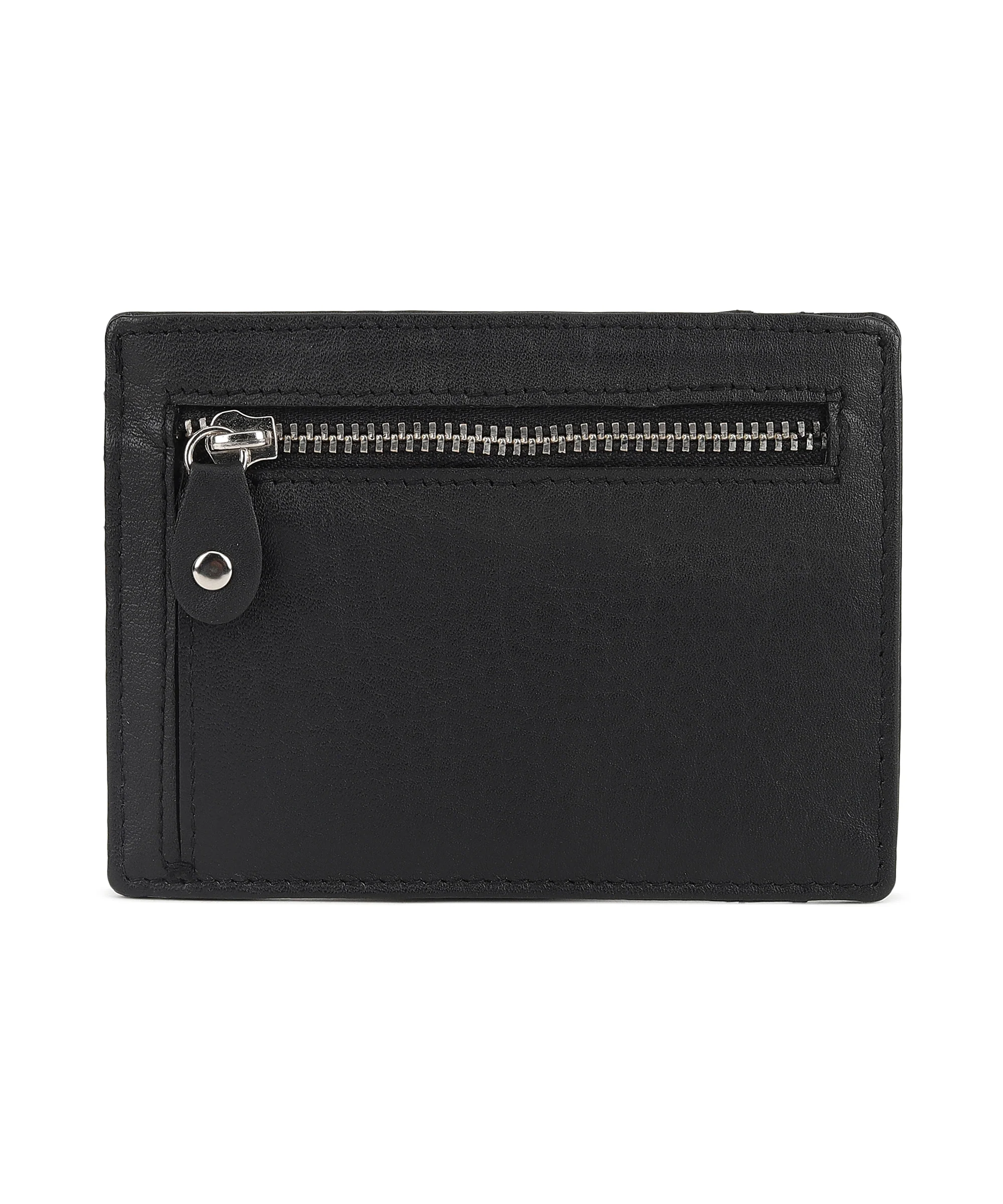 Urbano Fashion Men's Casual, Formal Black Genuine Leather Wallet-5 Card Slots - Image 4