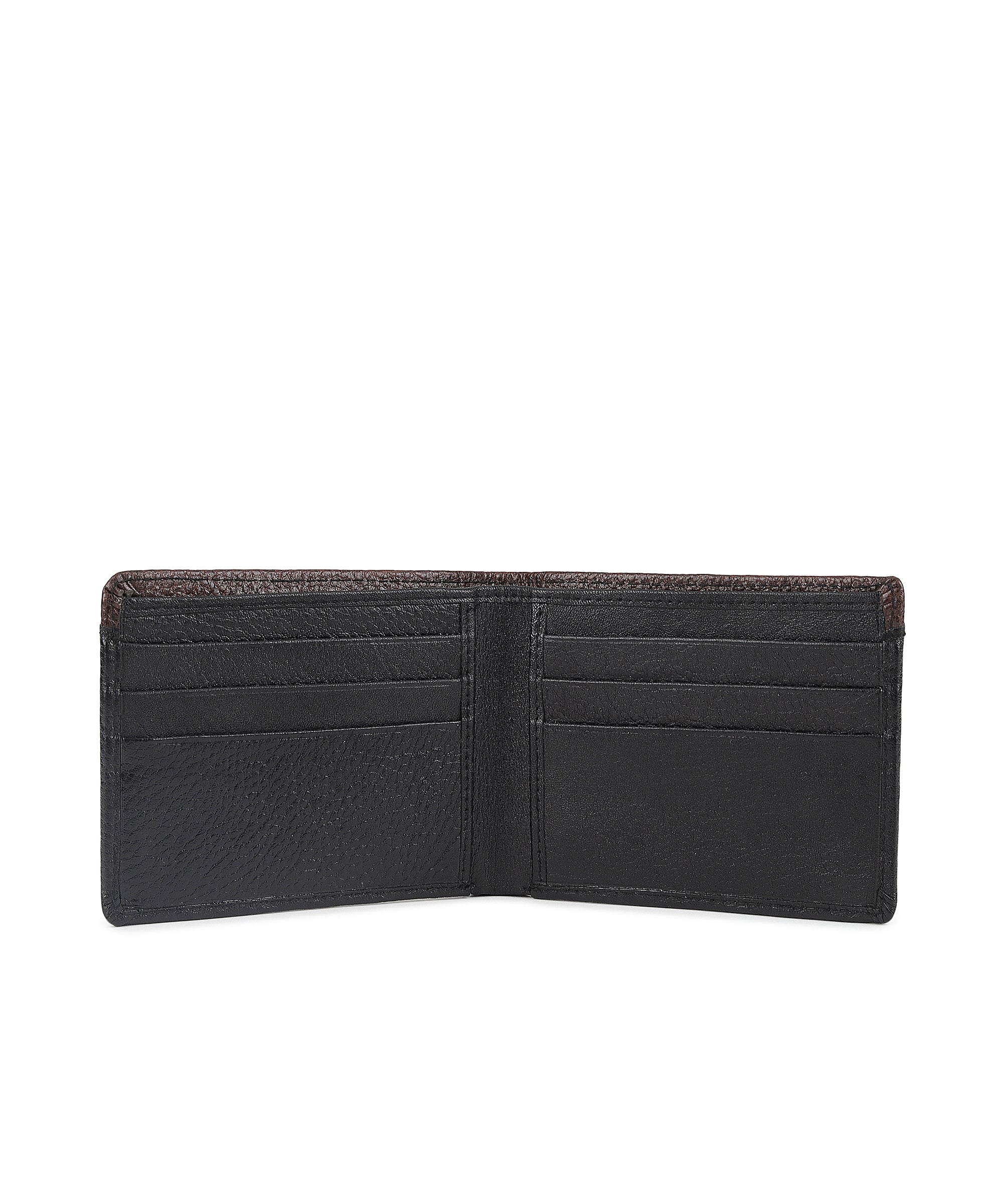 Urbano Fashion Men's Casual, Formal Black Genuine Leather Wallet-6 Card Slots - Image 3