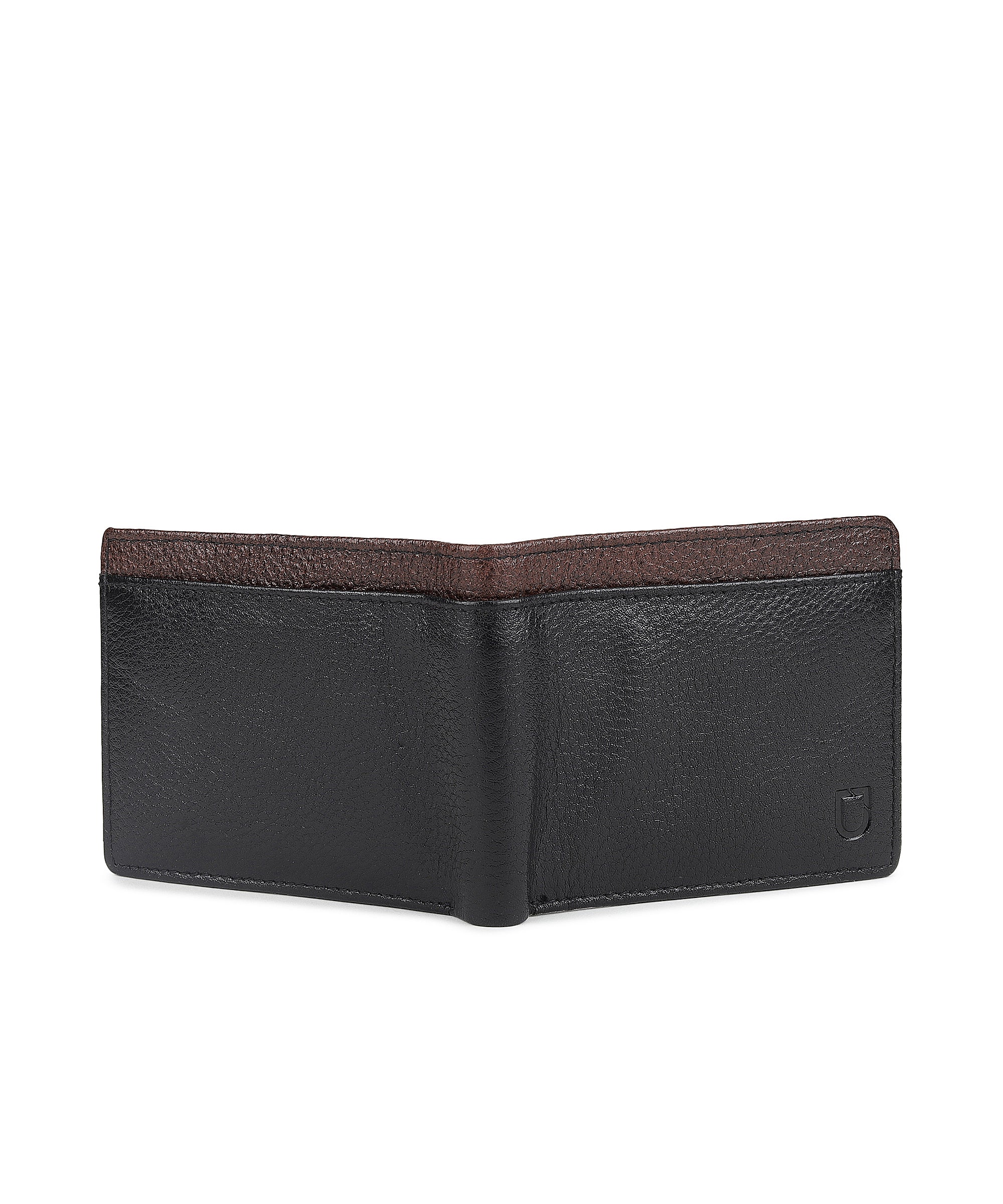 Urbano Fashion Men's Casual, Formal Black Genuine Leather Wallet-6 Card Slots - Image 4