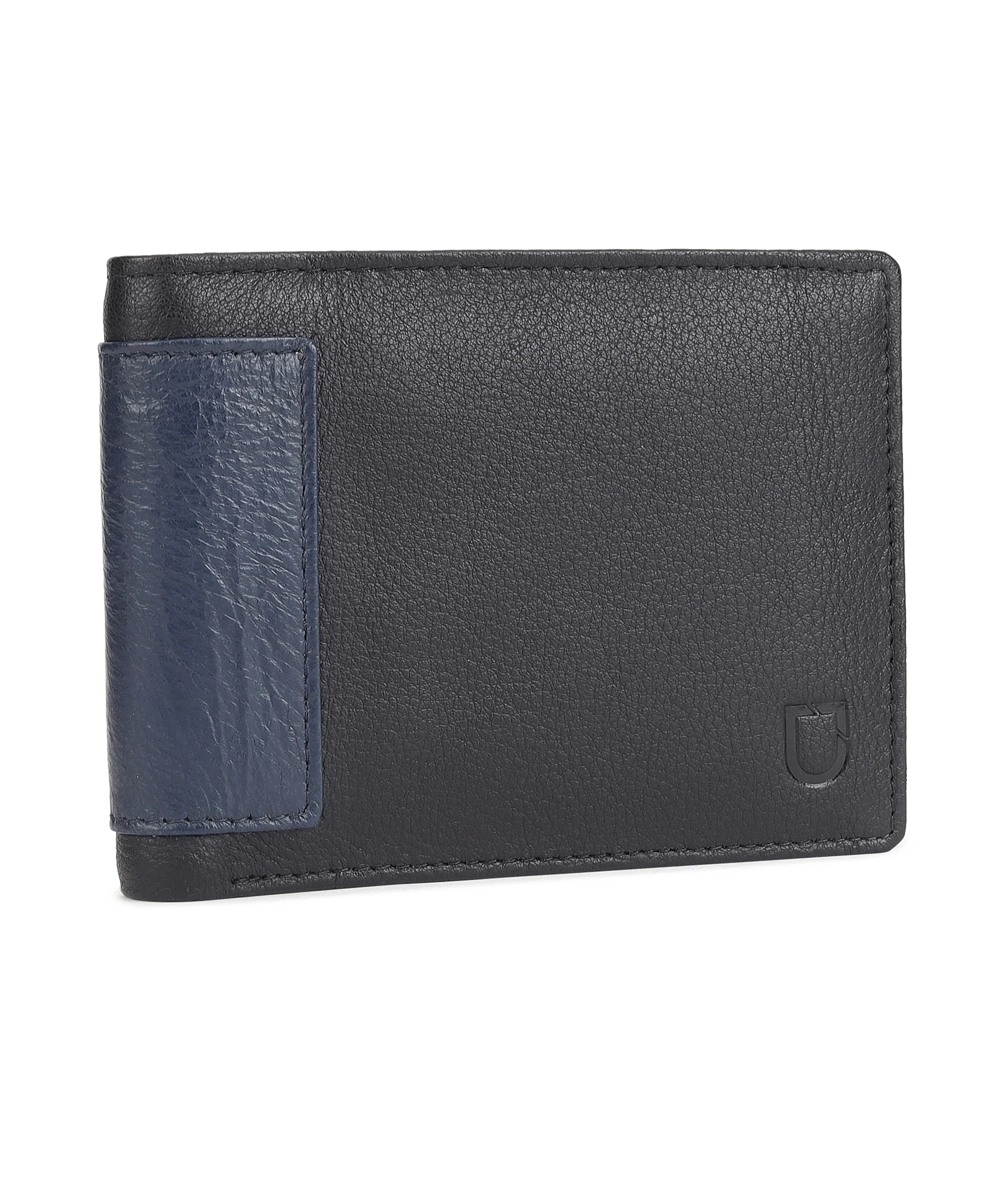 Urbano Fashion Men's Casual, Formal Black Genuine Leather Wallet-8 Card Slots - Image 2
