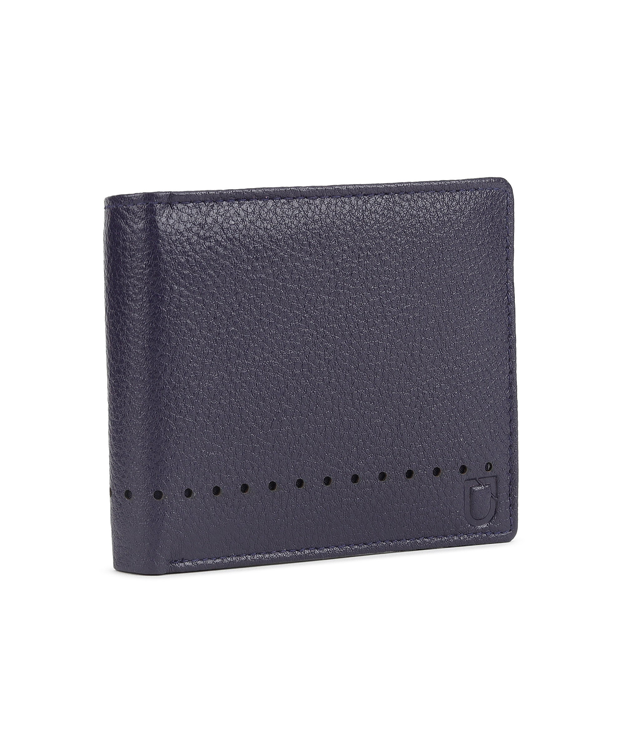 Urbano Fashion Men's Casual, Formal Blue Genuine Leather Wallet-3 Card Slots - Image 2