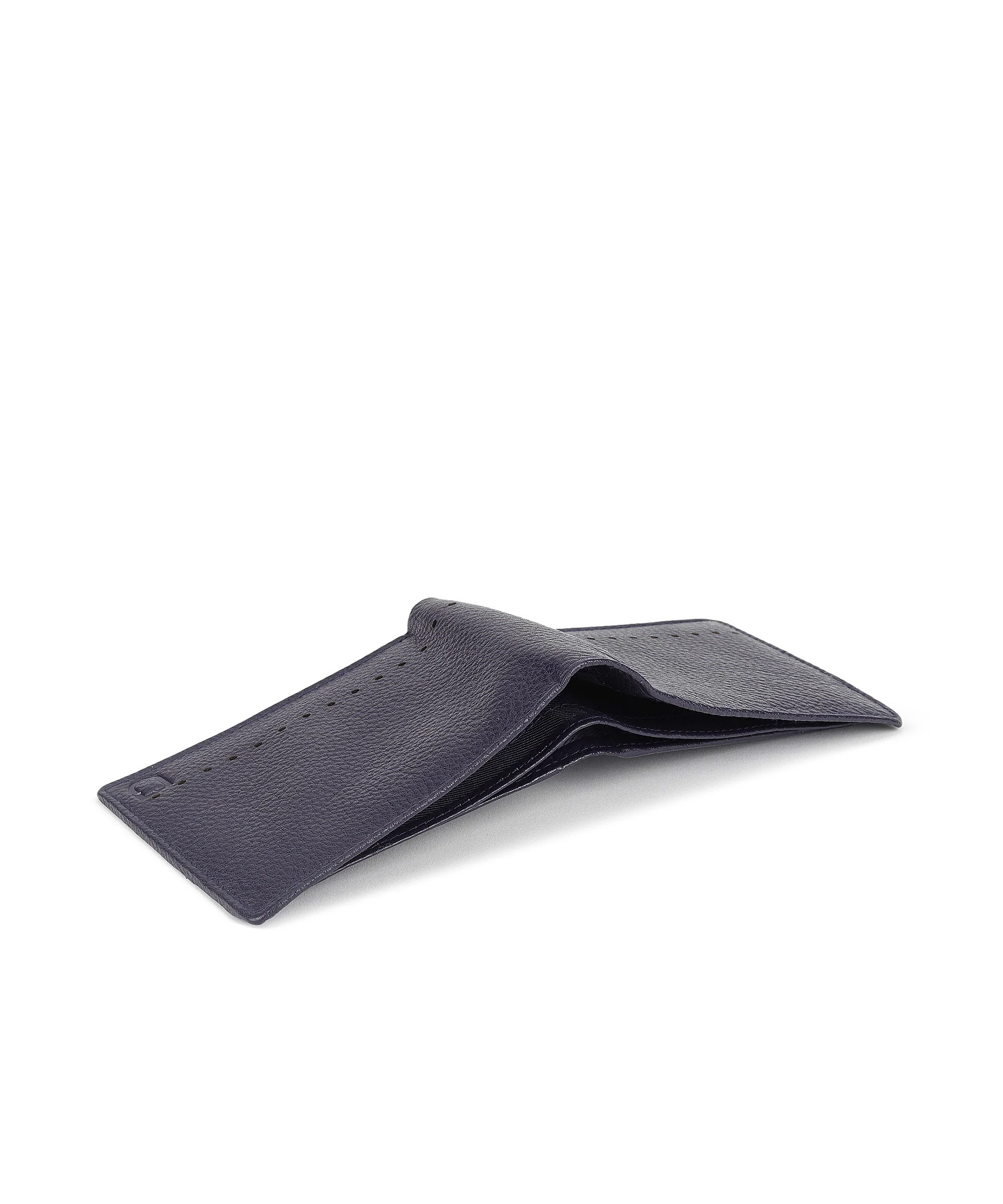 Urbano Fashion Men's Casual, Formal Blue Genuine Leather Wallet-3 Card Slots - Image 6