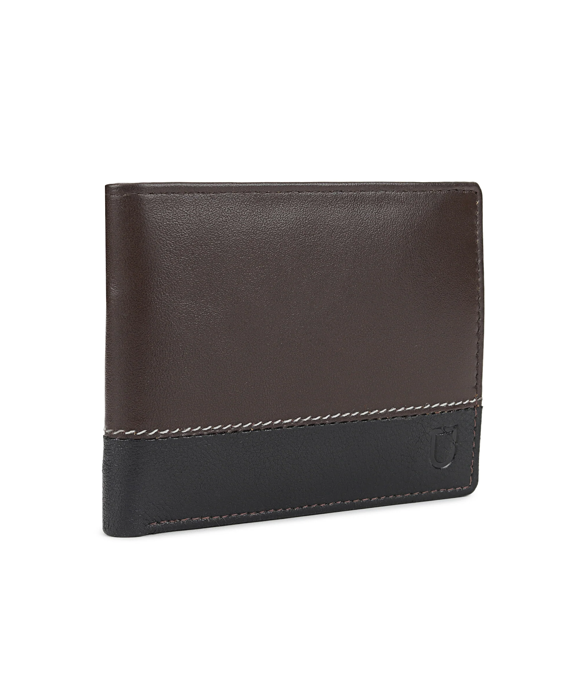Urbano Fashion Men's Casual, Formal Tan, Black Genuine Leather Wallet-12 Card Slots - Image 2