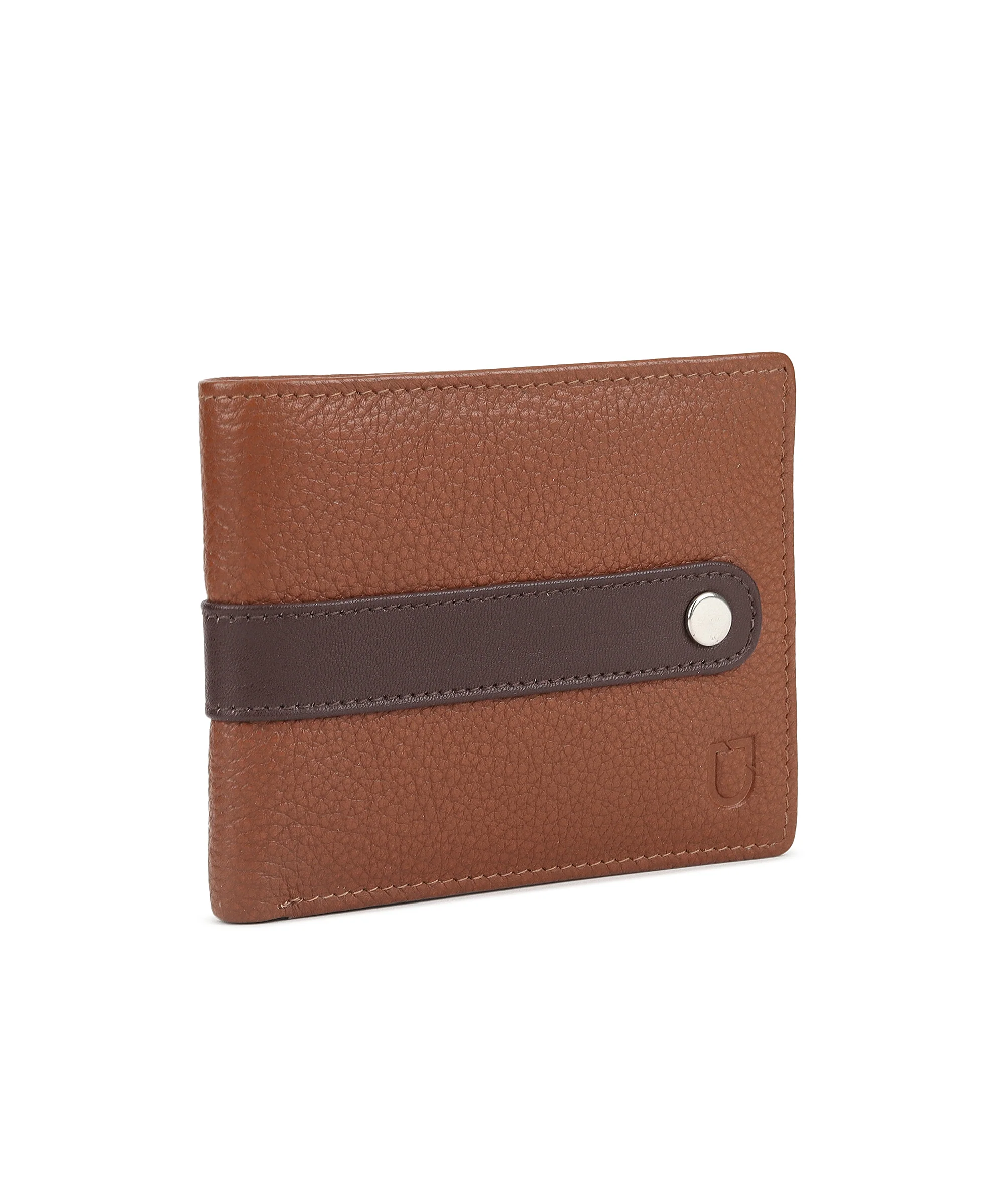 Urbano Fashion Men's Casual, Formal Tan Genuine Leather Wallet-4 Card Slots - Image 2