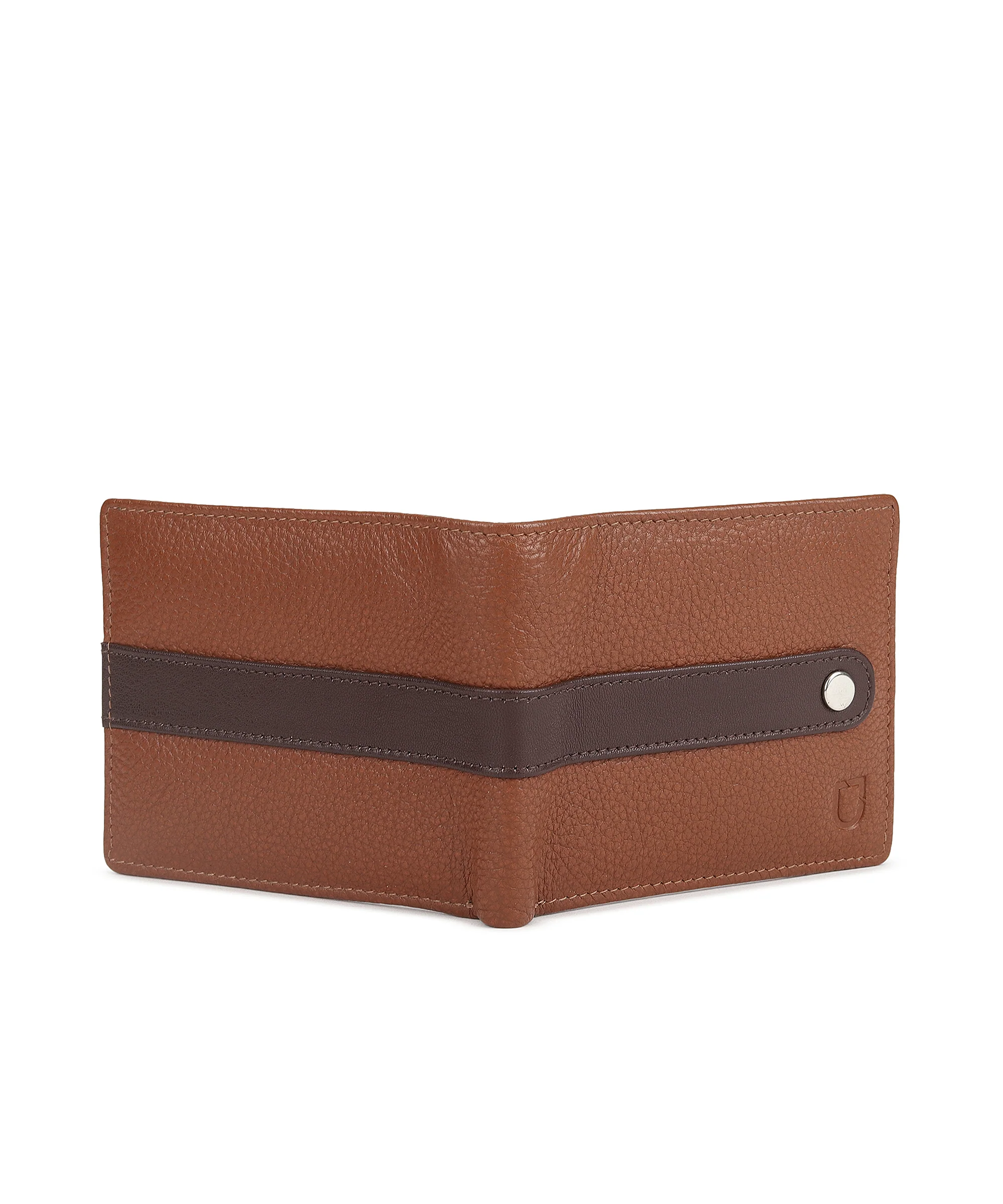 Urbano Fashion Men's Casual, Formal Tan Genuine Leather Wallet-4 Card Slots - Image 4