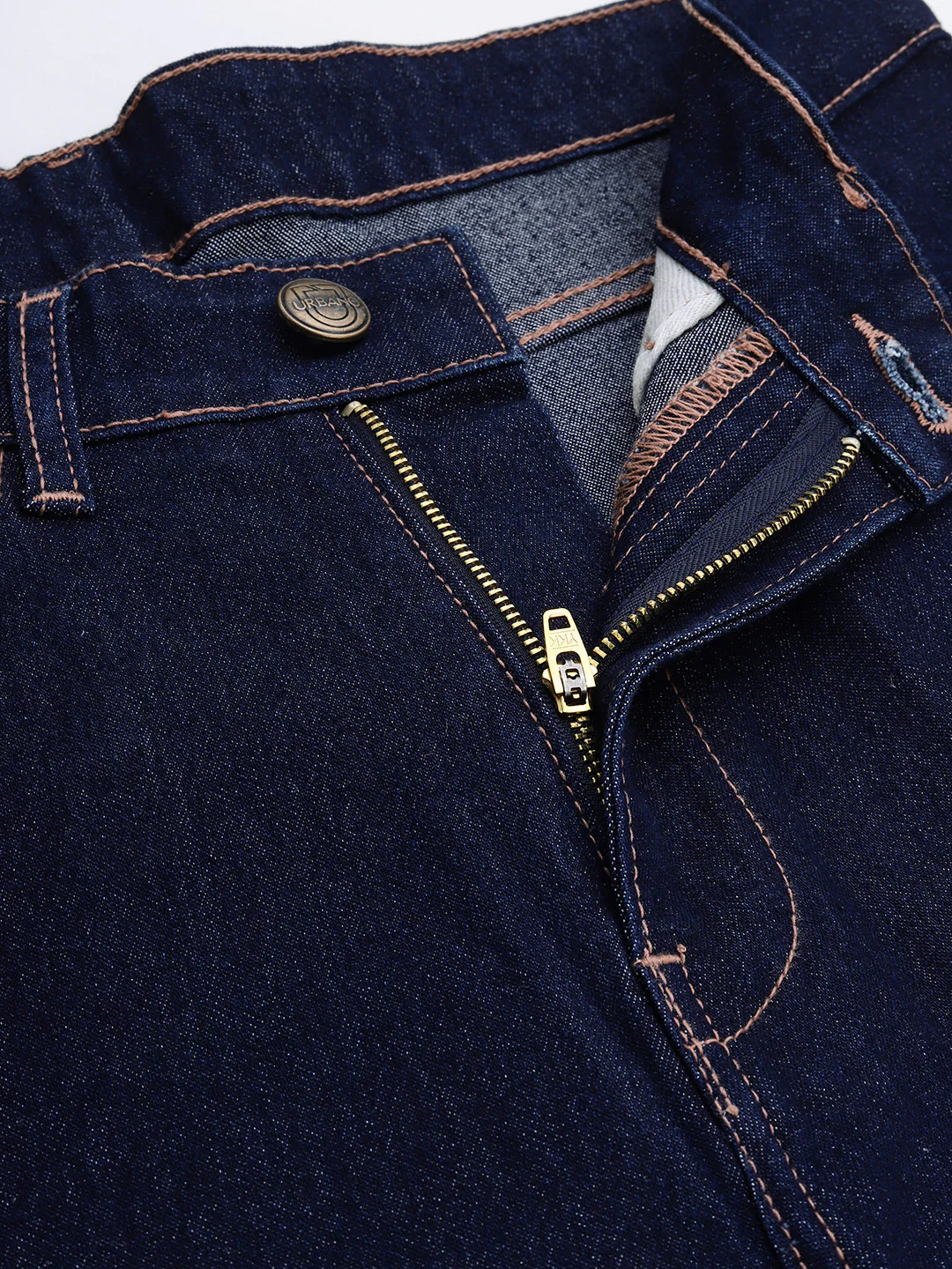 Men's Dark Blue Slim Fit Denim Jeans Stretchable - Image 5