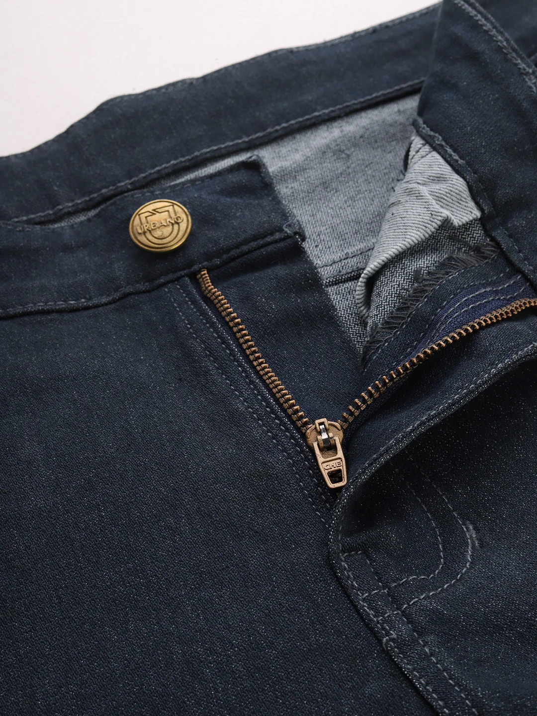 Men's Dark Grey Slim Fit Denim Jeans Stretchable - Image 5