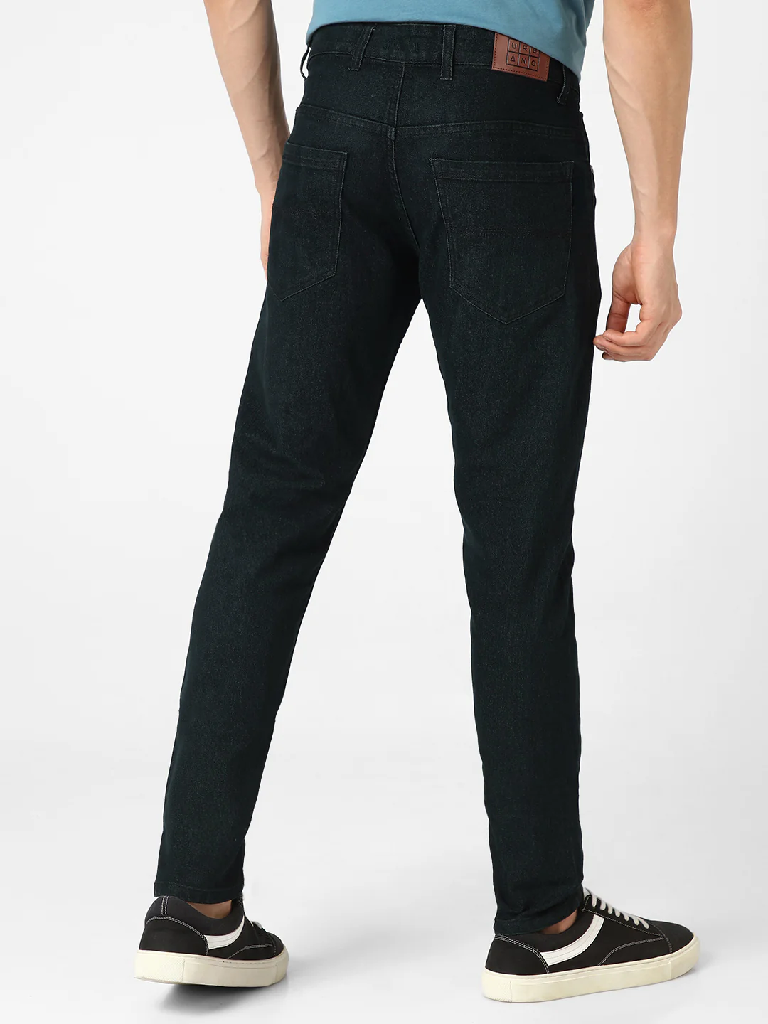Men's Green Slim Fit Jeans stretchable - Image 3