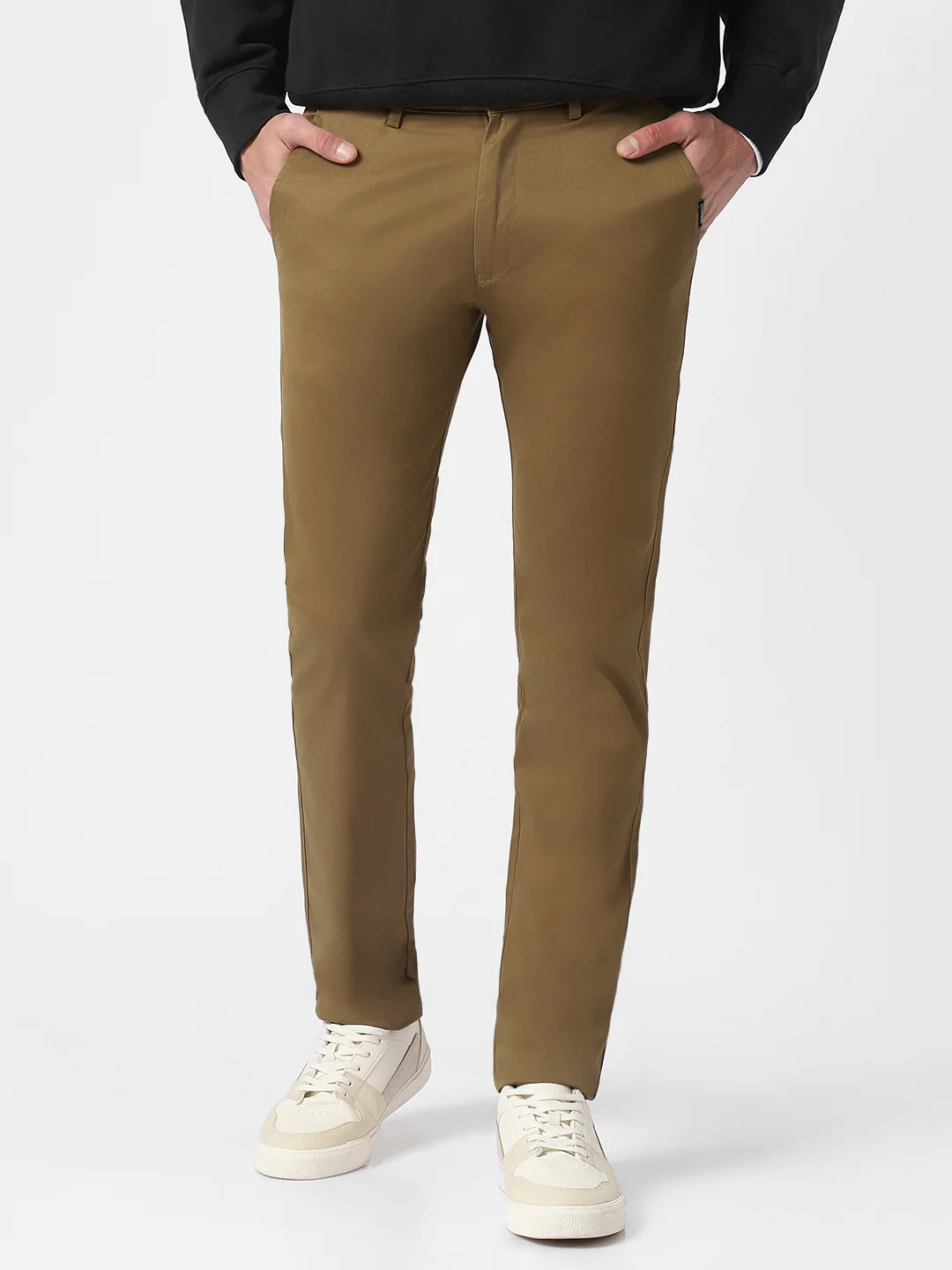 Men's Slim Fit Cotton Trousers - Image 2