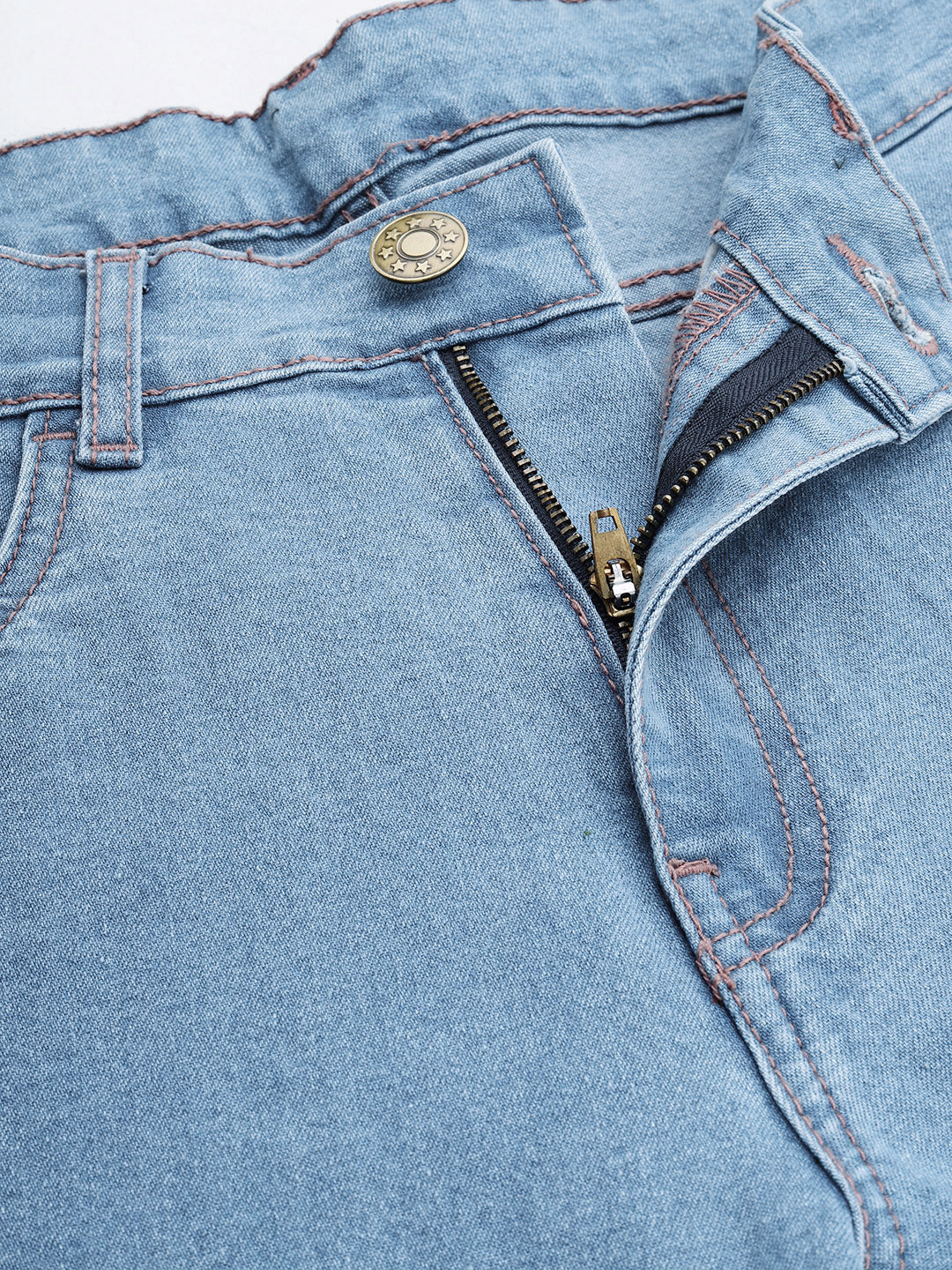 Men's Light Blue Slim Fit Denim Jeans Stretchable - Image 5