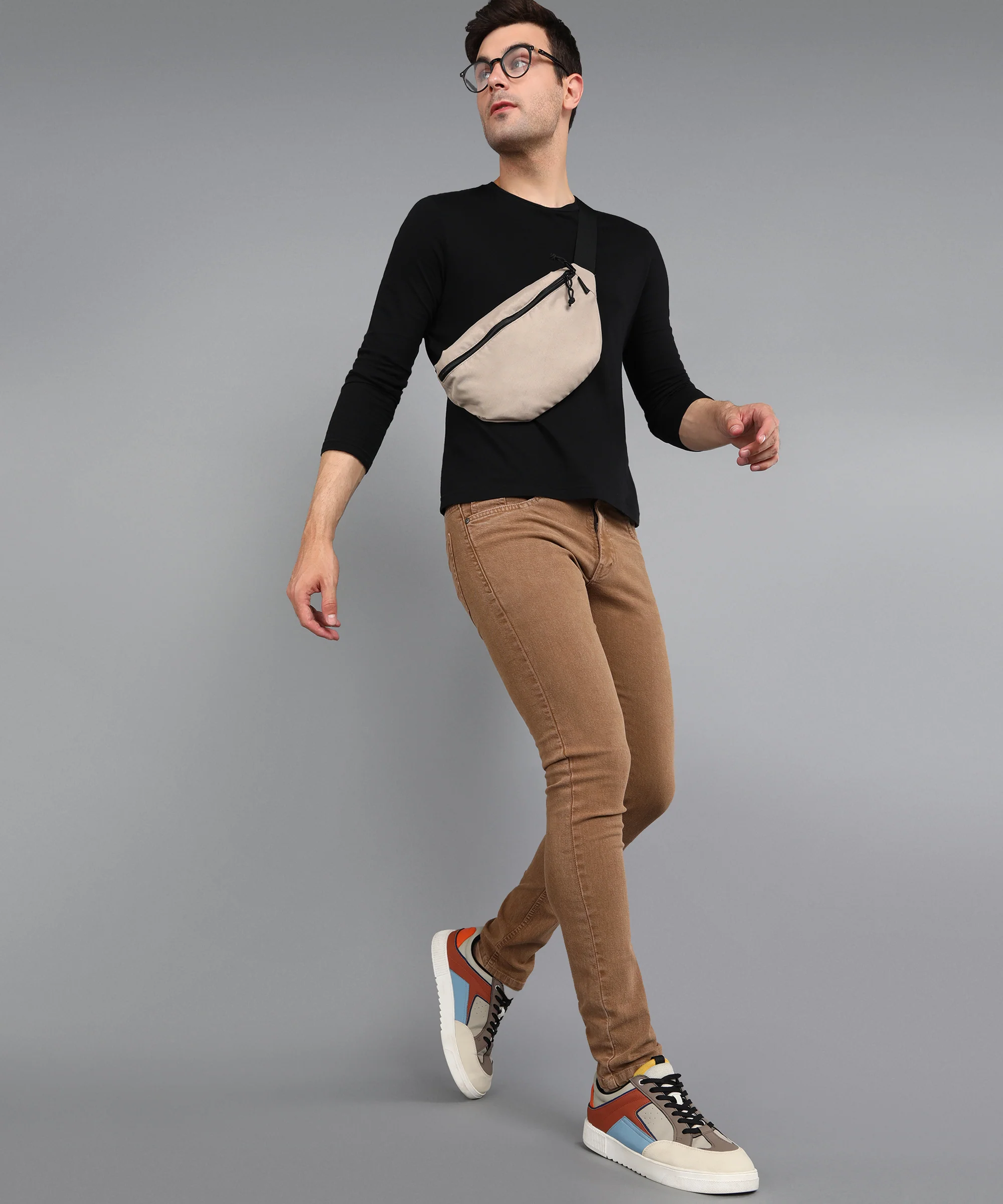 Men's Pink Slim Fit Washed Jeans Stretchable - Image 4