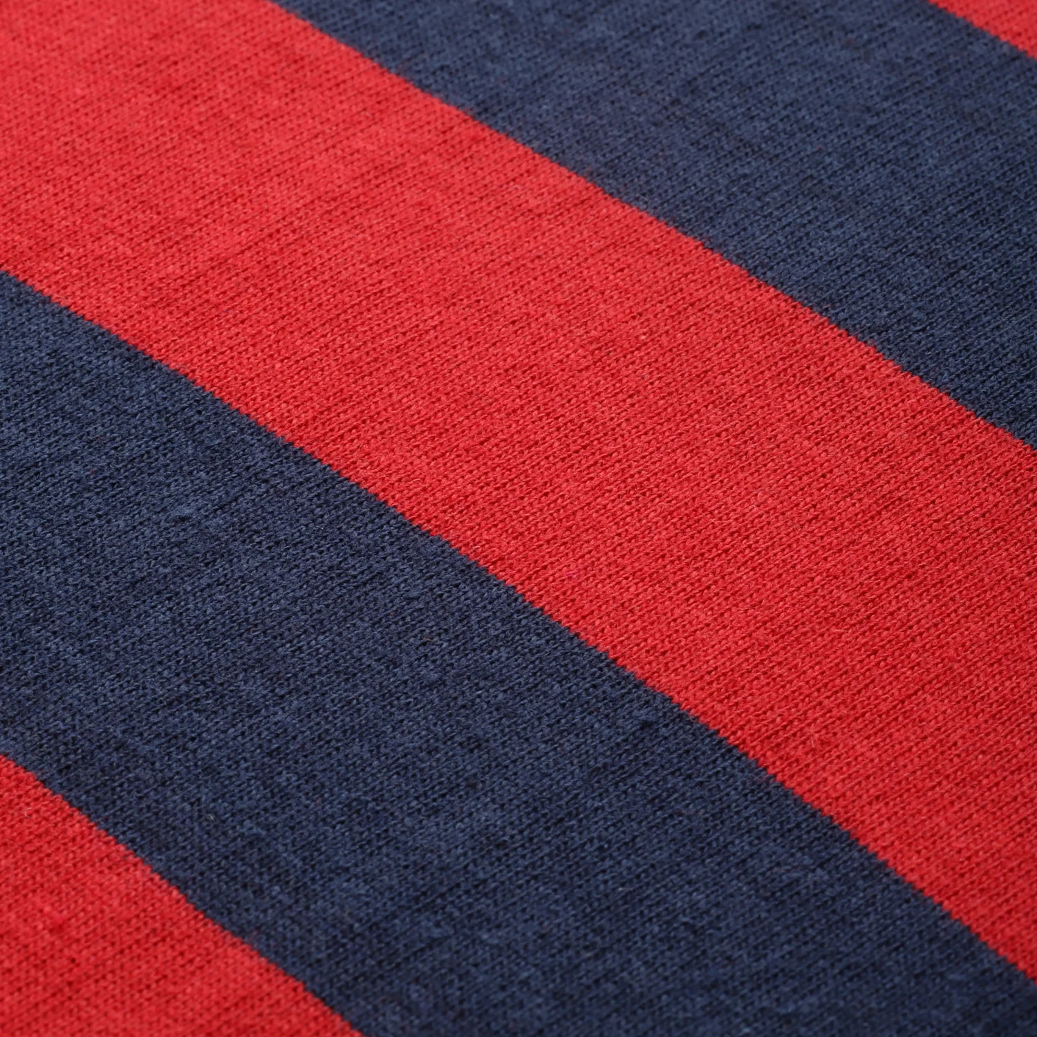 Men's Red, Navy Blue Striped Half Sleeve Slim Fit Cotton T-Shirt - Image 5