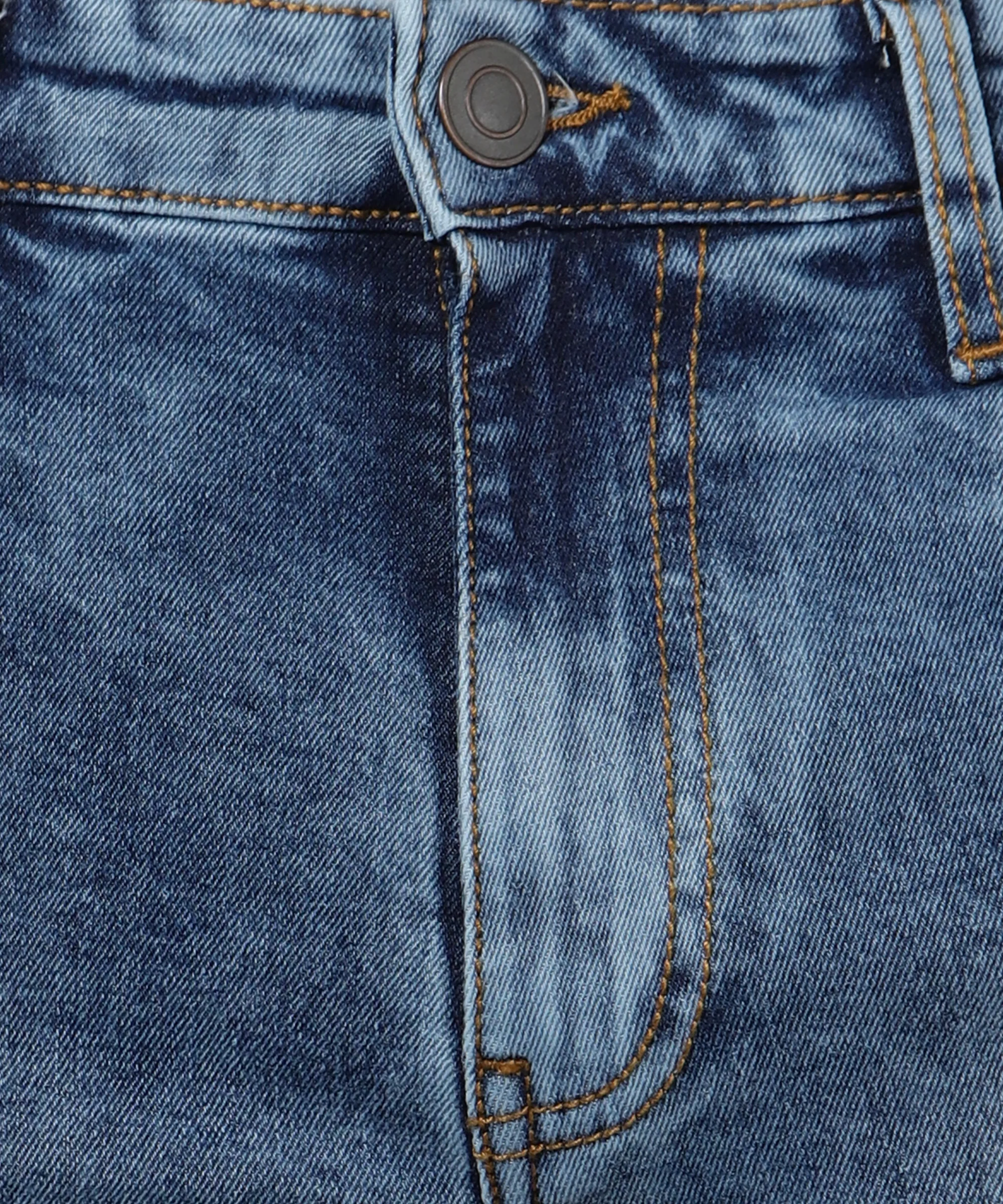 Men's Sky Blue Slim Fit Washed Jeans Stretchable - Image 5