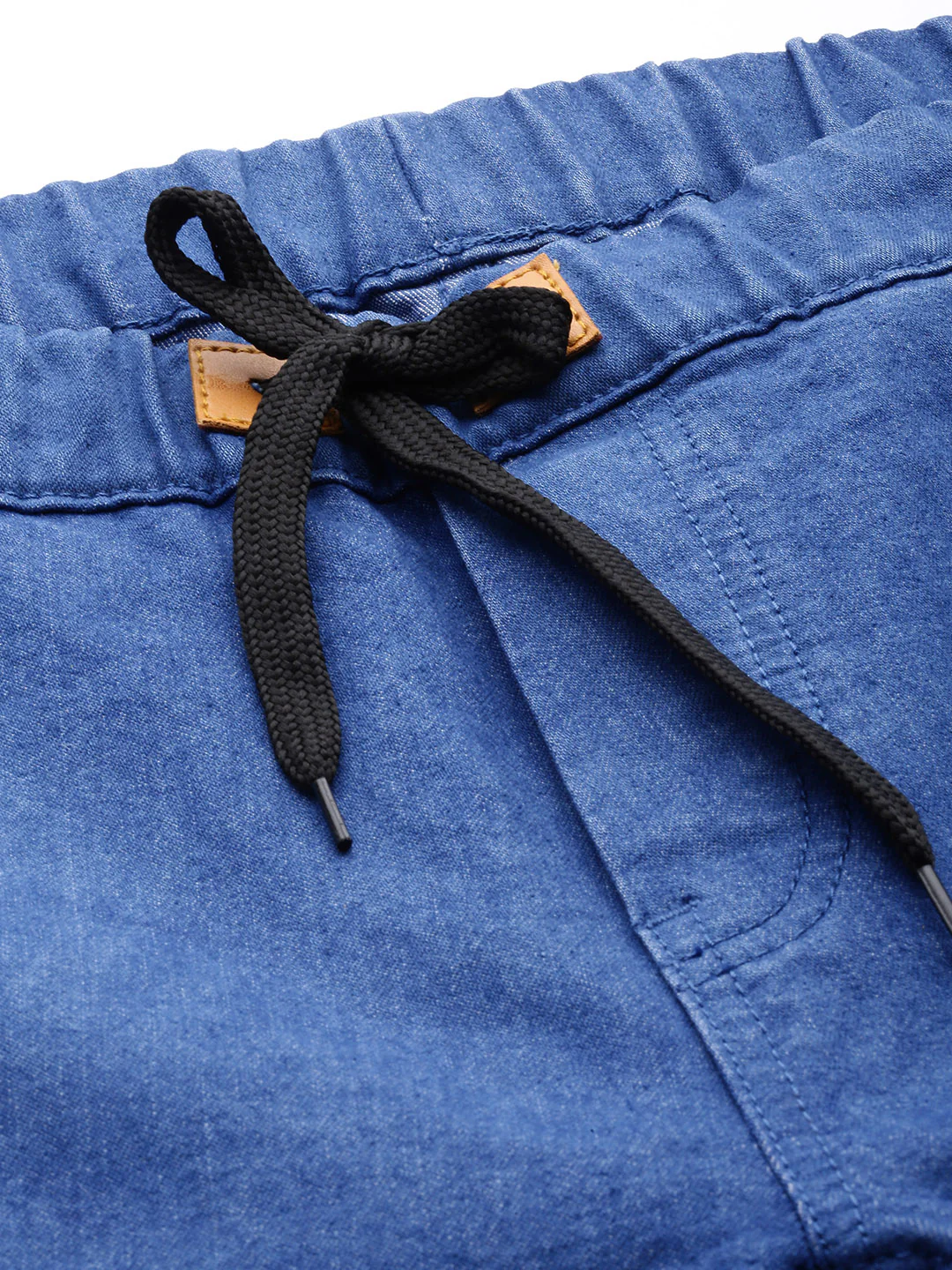 Men's Sky Blue Slim Fit Washed Jogger Jeans Stretchable - Image 5