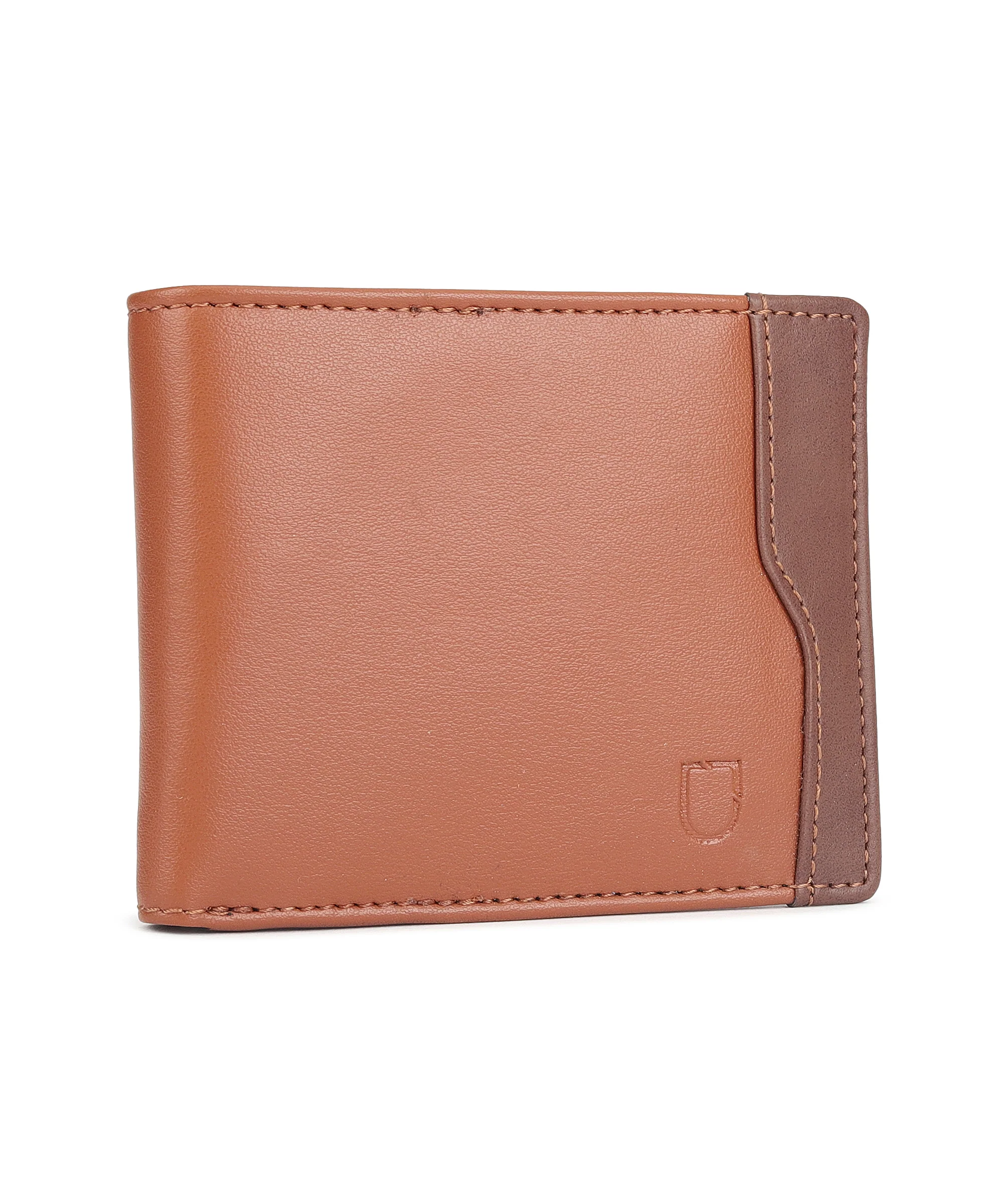 Urbano Fashion Men's Tan, Brown Casual, Formal Leather Wallet-4 Card Slots - Image 2