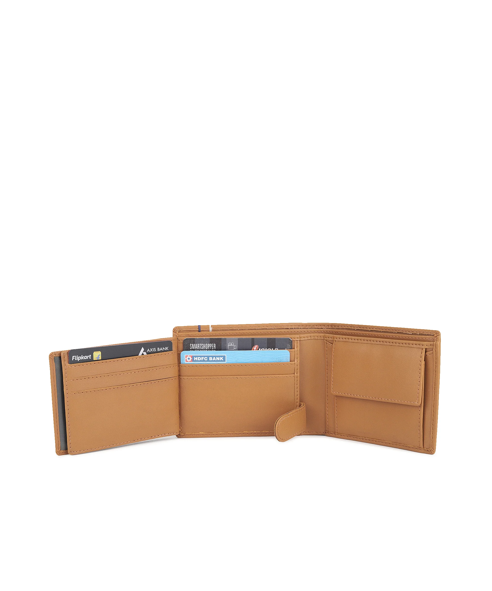 Urbano Fashion Men's Tan Casual, Formal Leather Wallet-8 Card Slots - Image 3