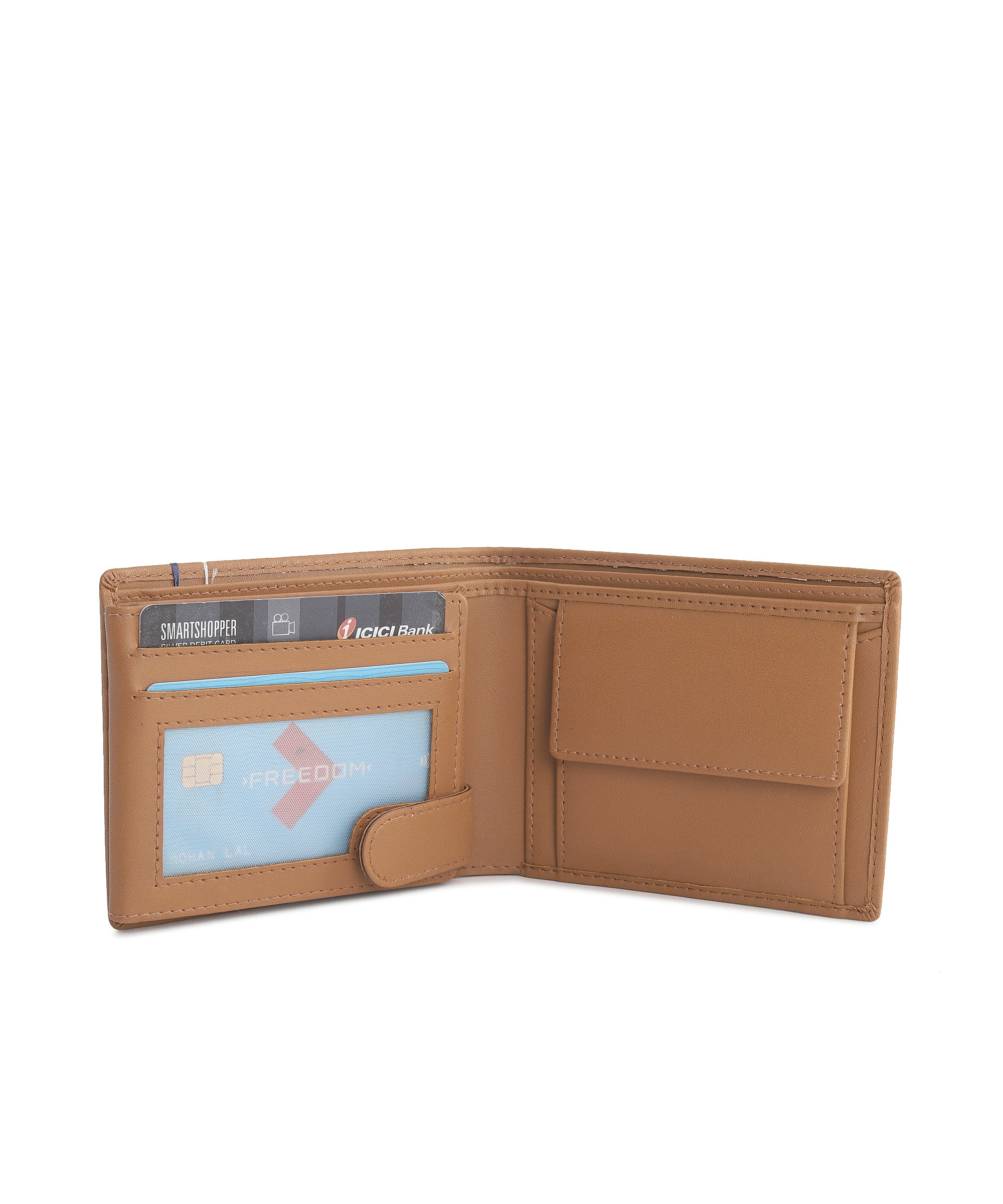 Urbano Fashion Men's Tan Casual, Formal Leather Wallet-8 Card Slots - Image 4