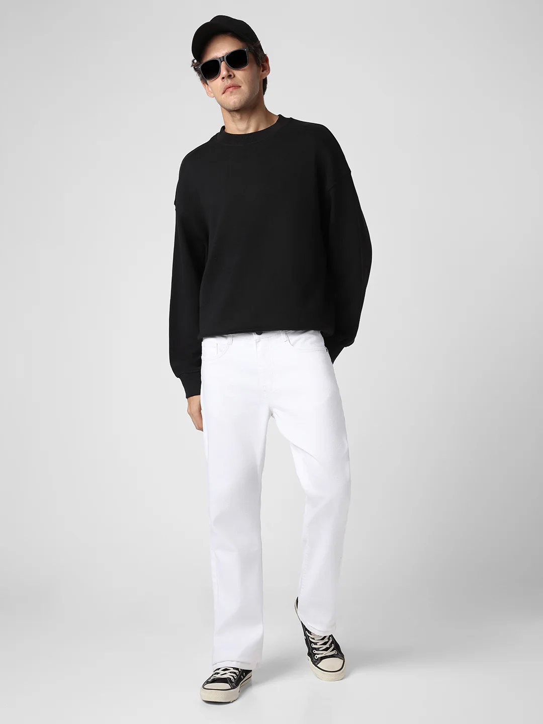 Men's White Washed Bootcut Jeans Stretchable - Image 4