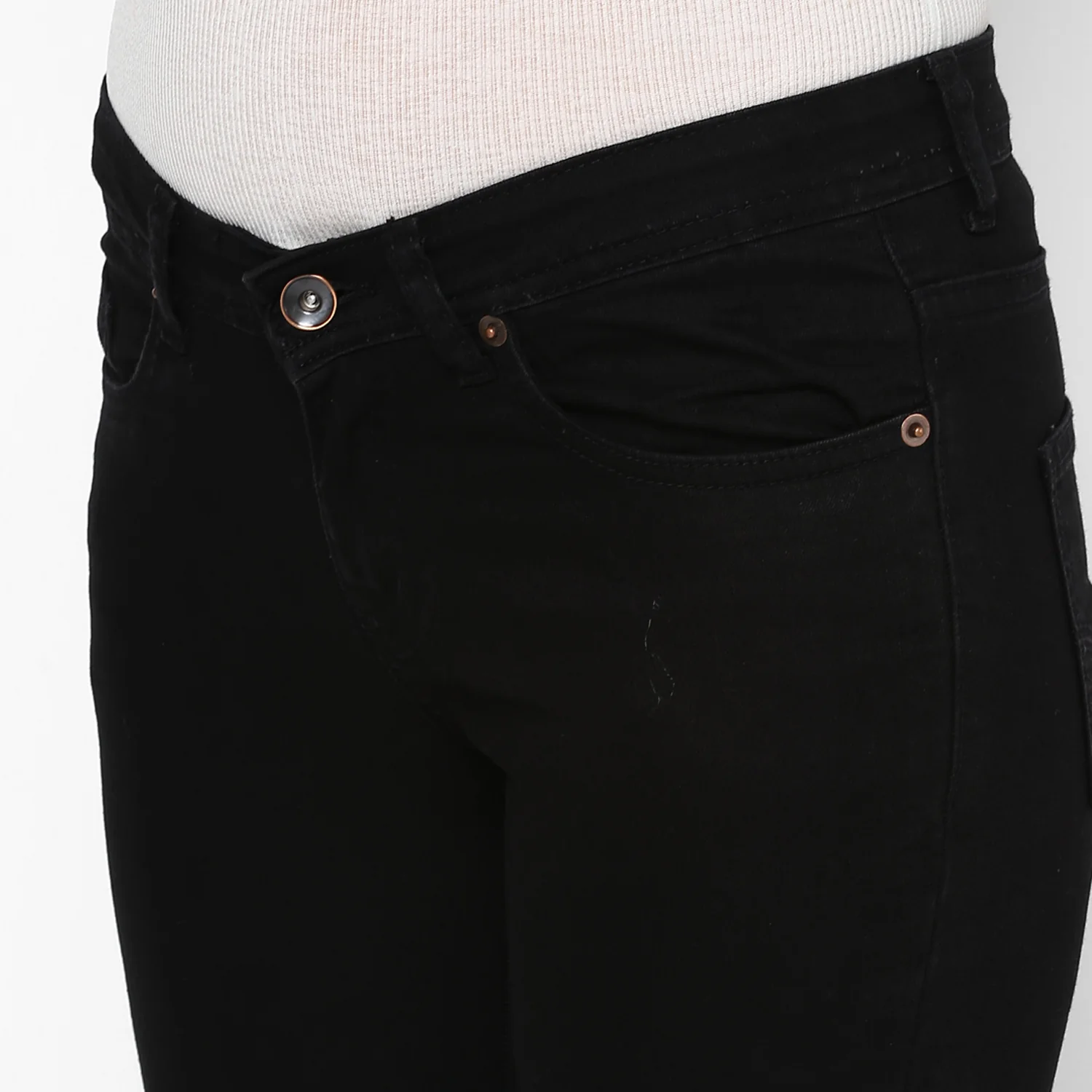 Women's Black Skinny Fit Denim Jeans Stretch - Image 5