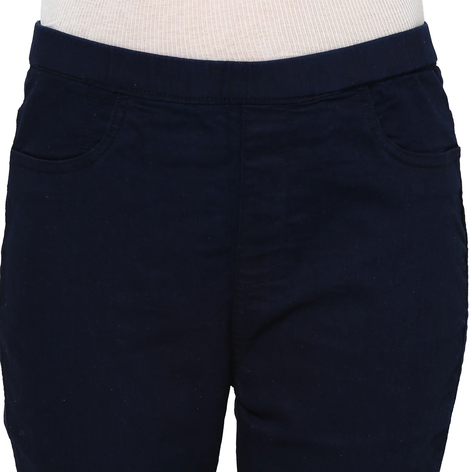 Women's Dark Blue Skinny Fit Jeans Jegging Stretch - Image 6