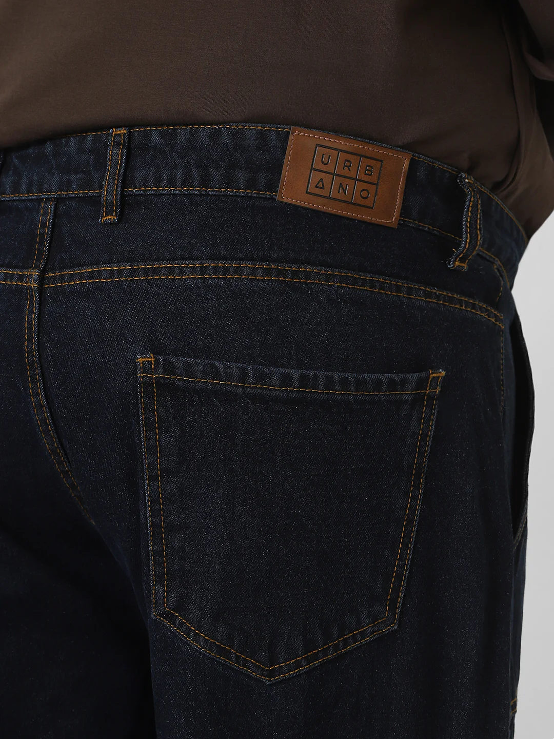 Plus Men's Blue Loose Fit Cargo Jeans with 6 Pockets Non-Stretchable - Image 6